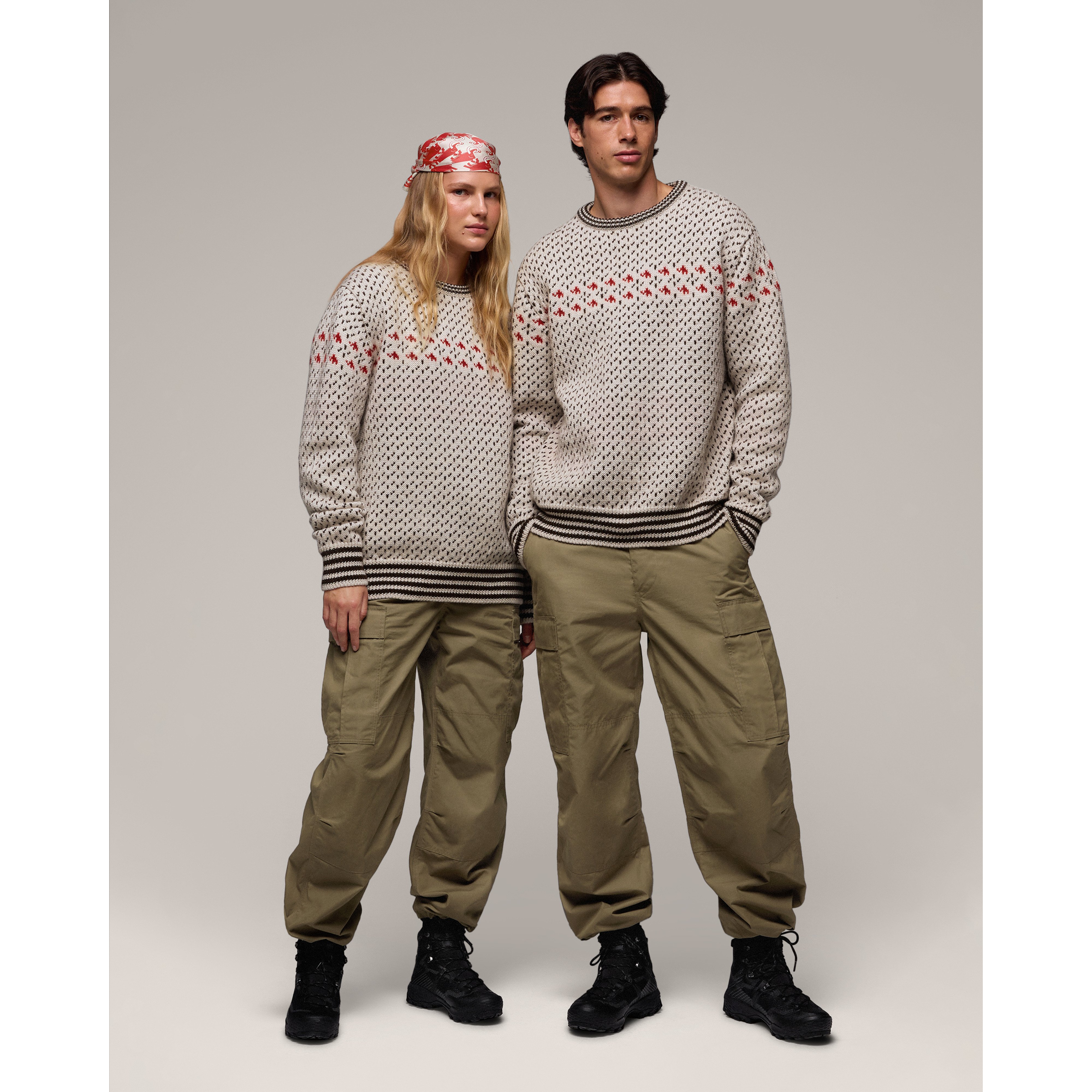Mammut Mammut x Cabourn Direttissima Wool ML Sweater, white stone - White stone