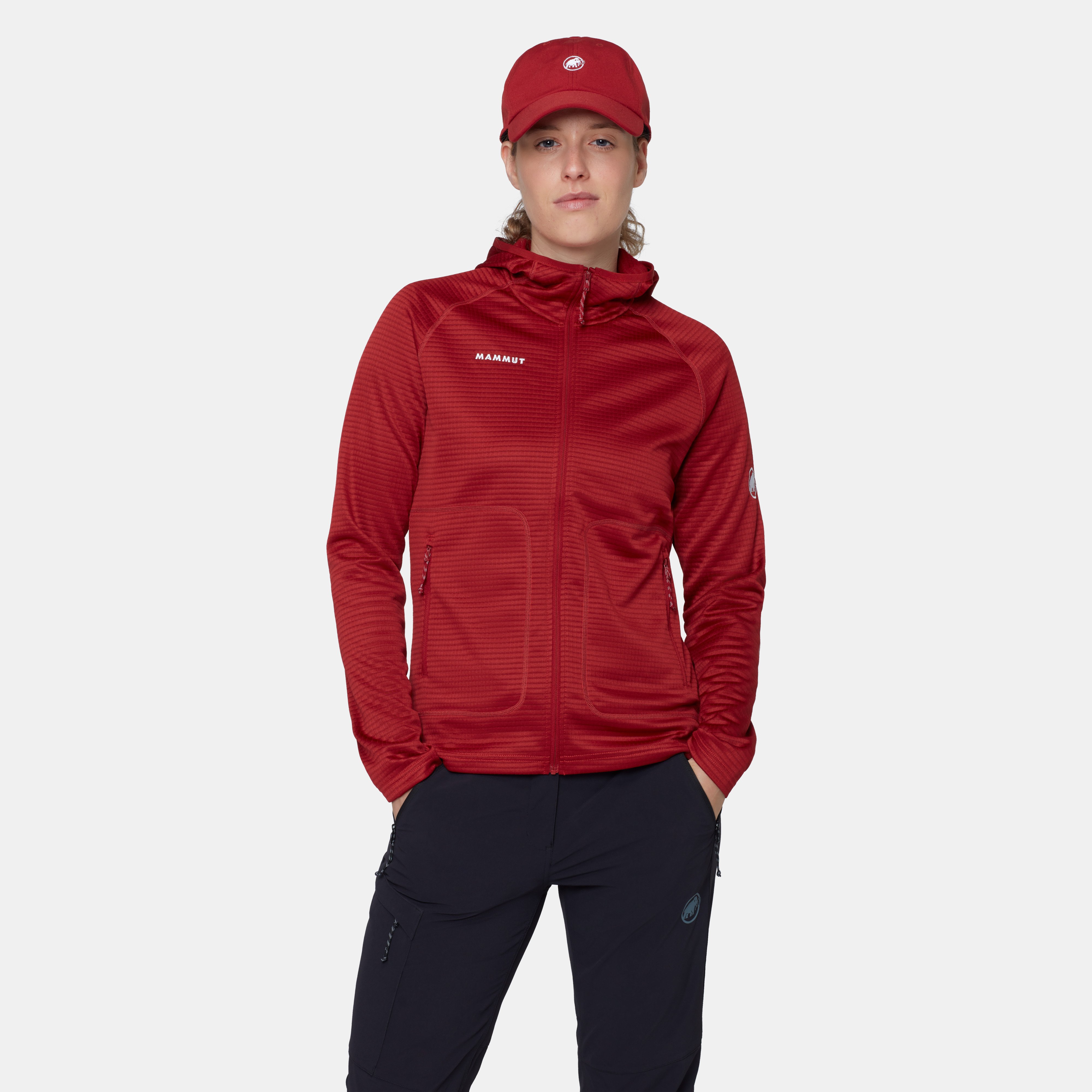 Mammut Crag ML Hooded Jacket Women, dark mammut red - Dark mammut red