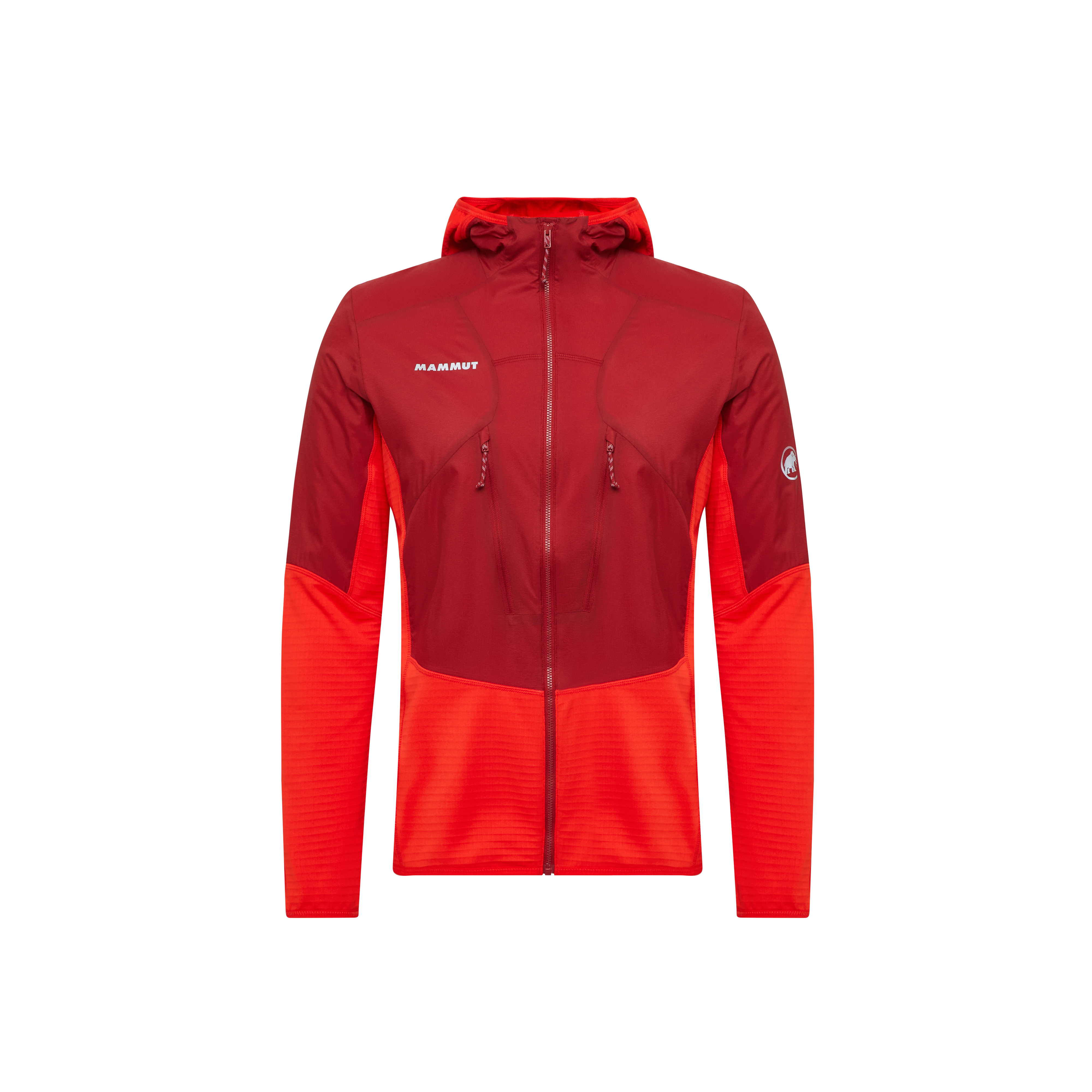 Mammut Aenergy ML Hybrid Hooded Jacket Men, dark mammut red-mammut red - Dark mammut red-mammut red