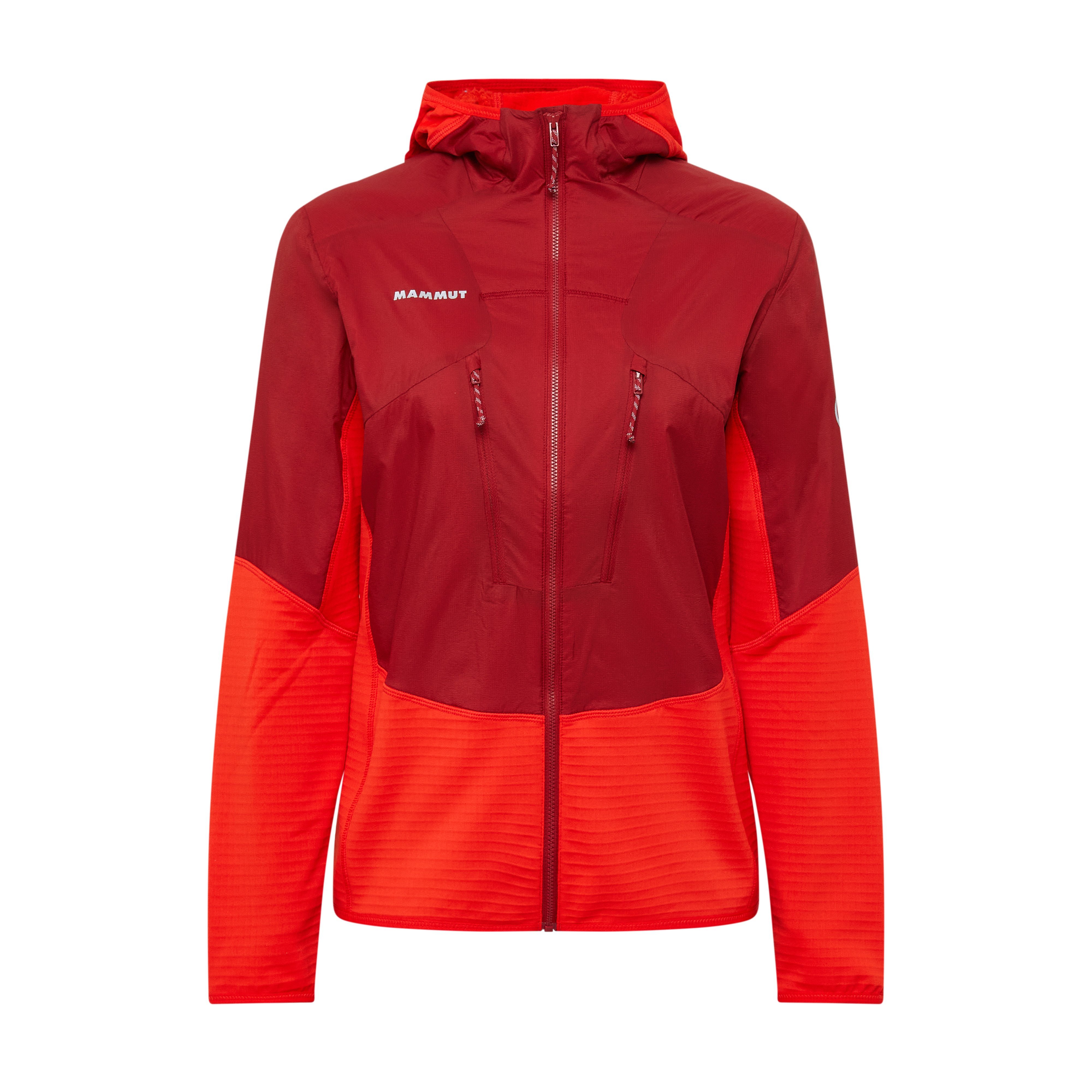 Mammut Aenergy ML Hybrid Hooded Jacket Women - Black/Strata-nebla/Holunder-acacia/Dark mammut red-mammut red/Baselgia/Lag - Thumbnail