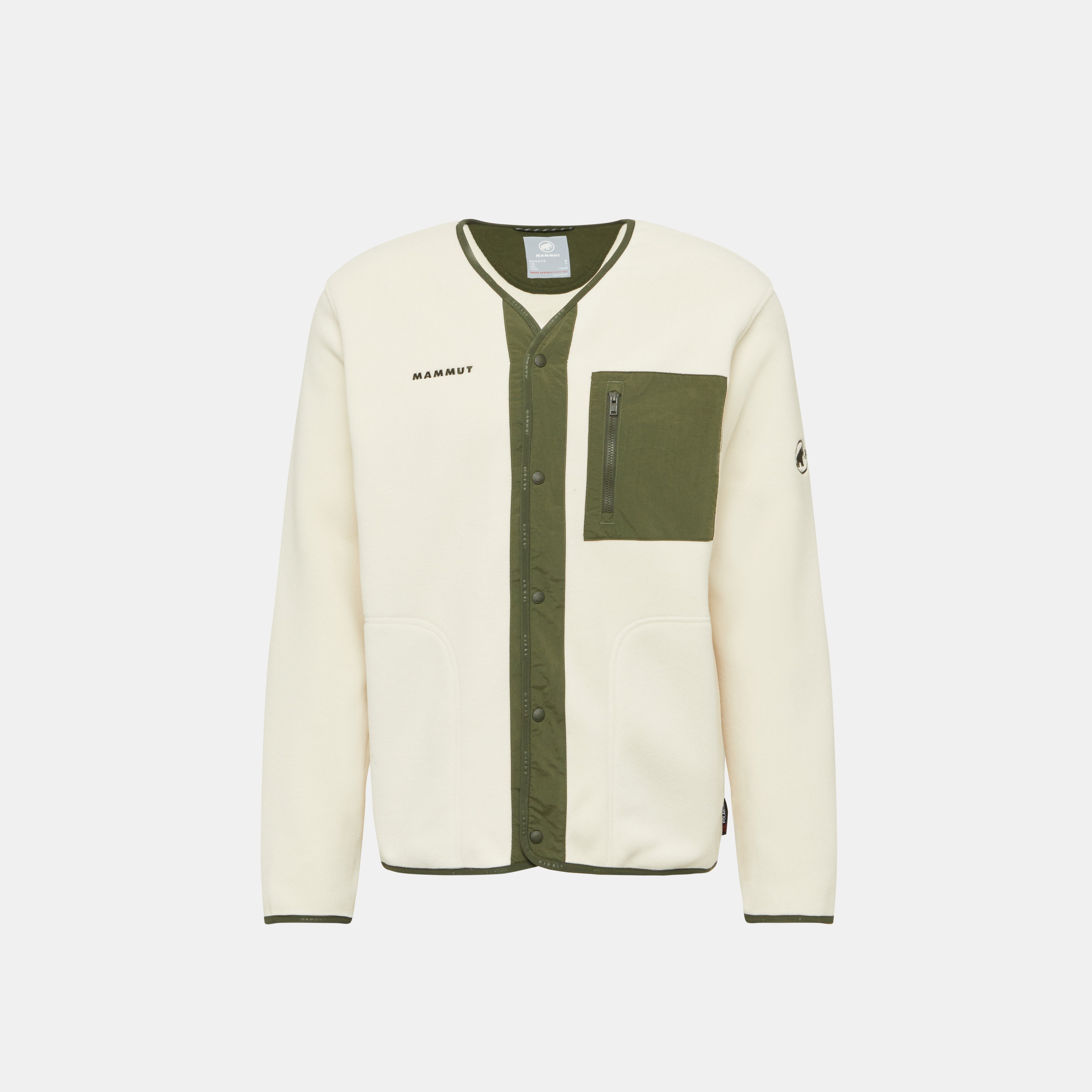 Mammut Moonstone Hybrid ML Cardigan, oatmeal-dark marsh - Oatmeal-dark marsh - Main image