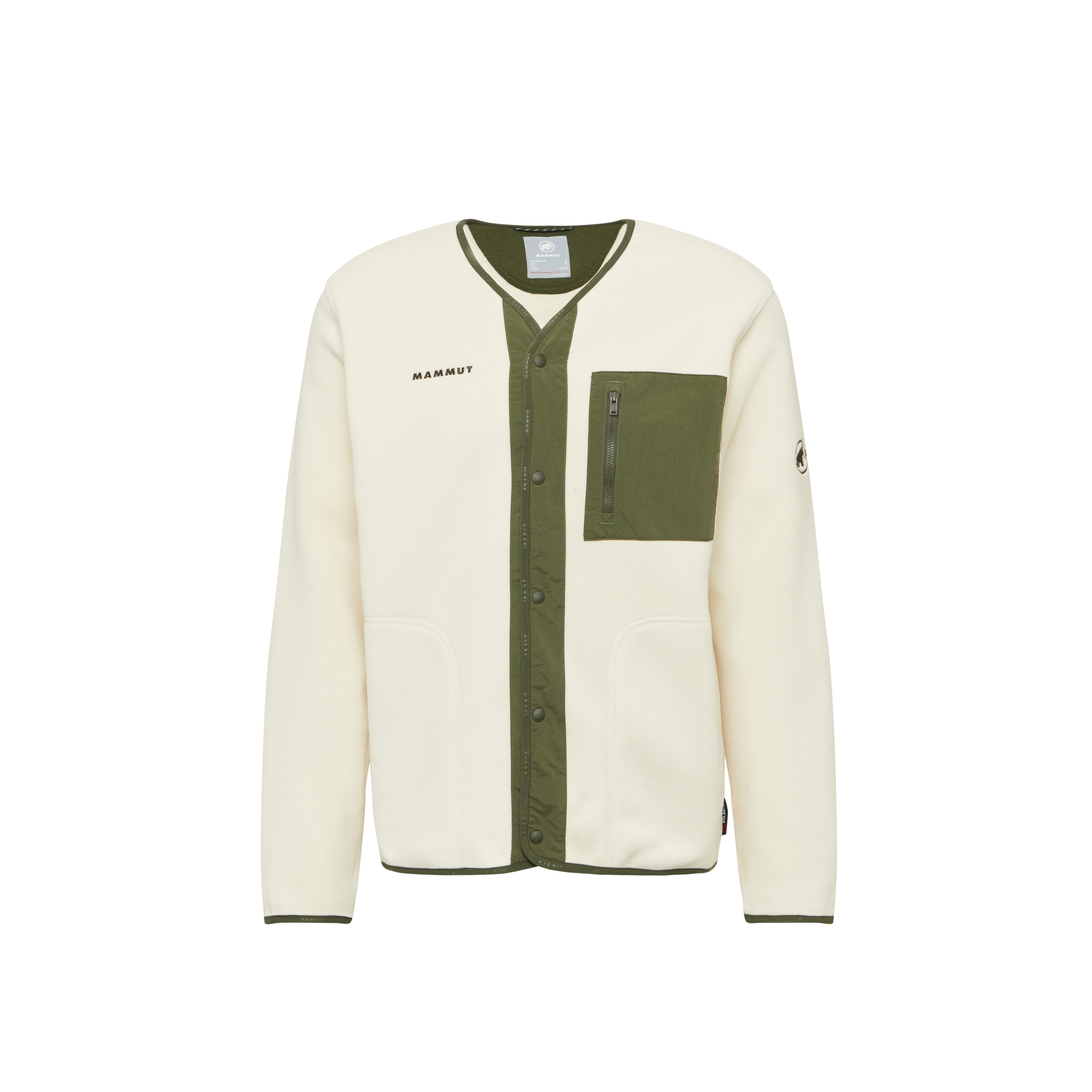 Mammut Moonstone Hybrid ML Cardigan, oatmeal-dark marsh - Oatmeal-dark marsh