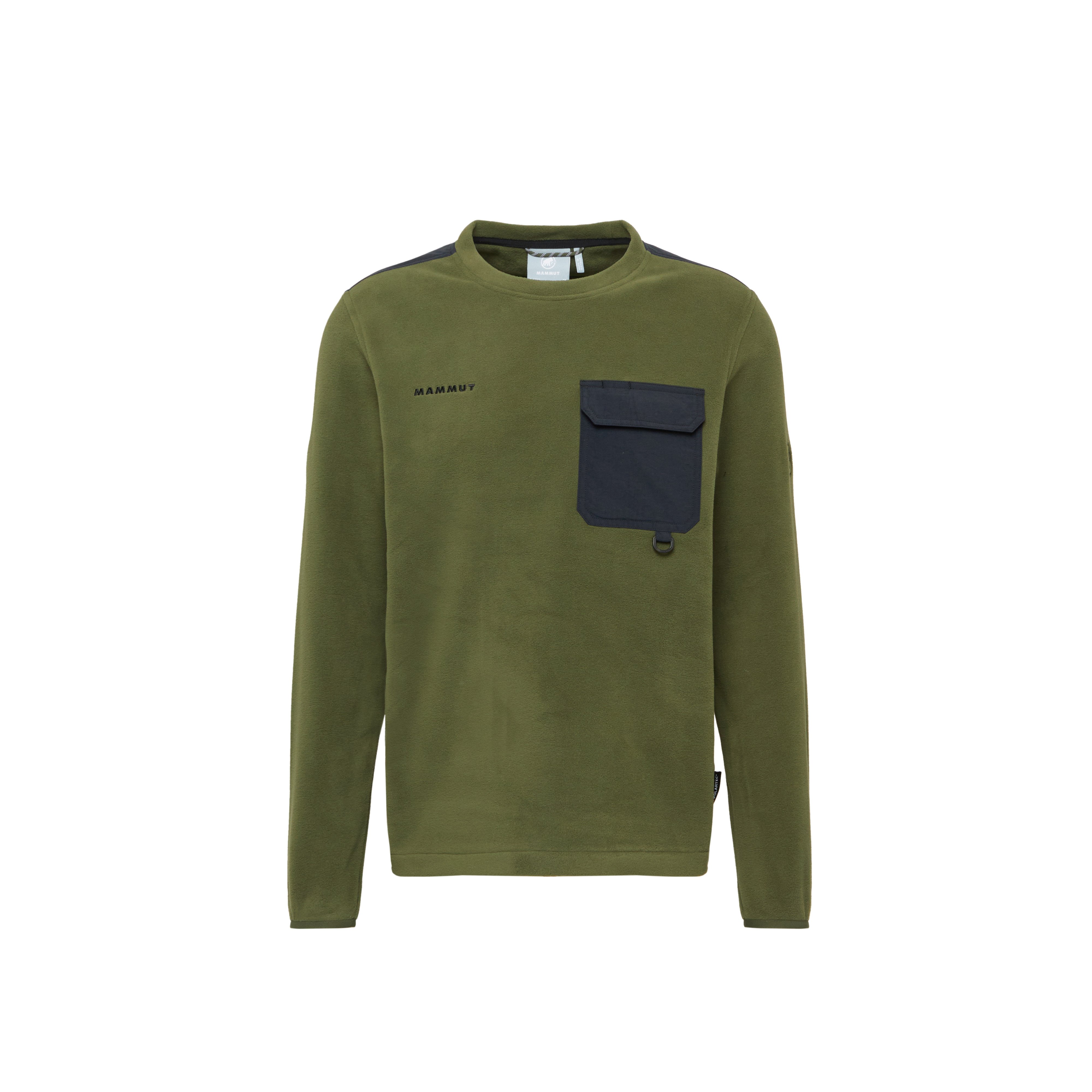 Mammut Moonstone Light ML Hybrid Crew Neck - Black/Gabbro-black/Soil/Oatmeal-soil/Oatmeal-seln/Dark marsh-black - Thumbnail