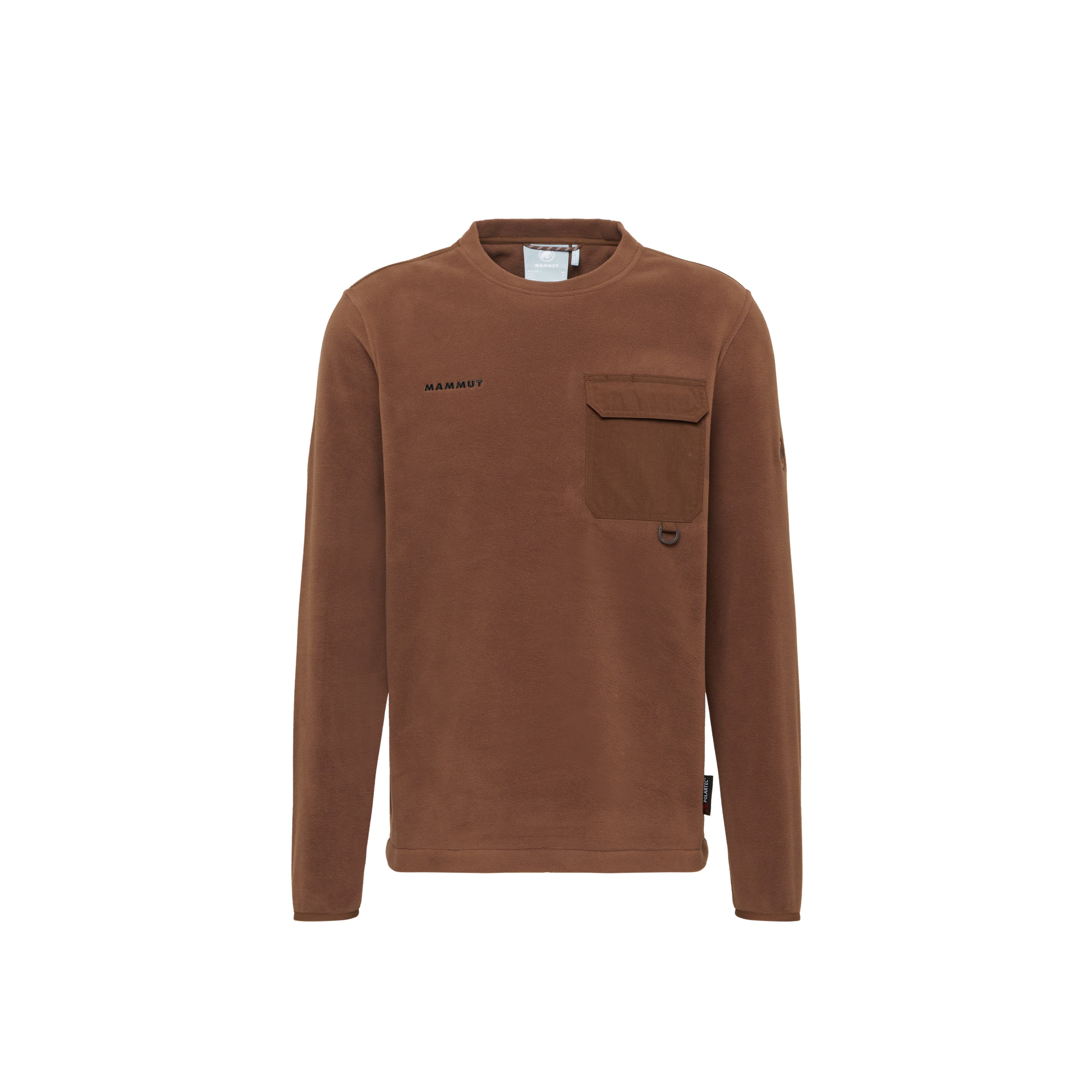 Mammut Moonstone Light ML Hybrid Crew Neck - Black/Gabbro-black/Soil/Oatmeal-soil/Oatmeal-seln/Dark marsh-black - Thumbnail