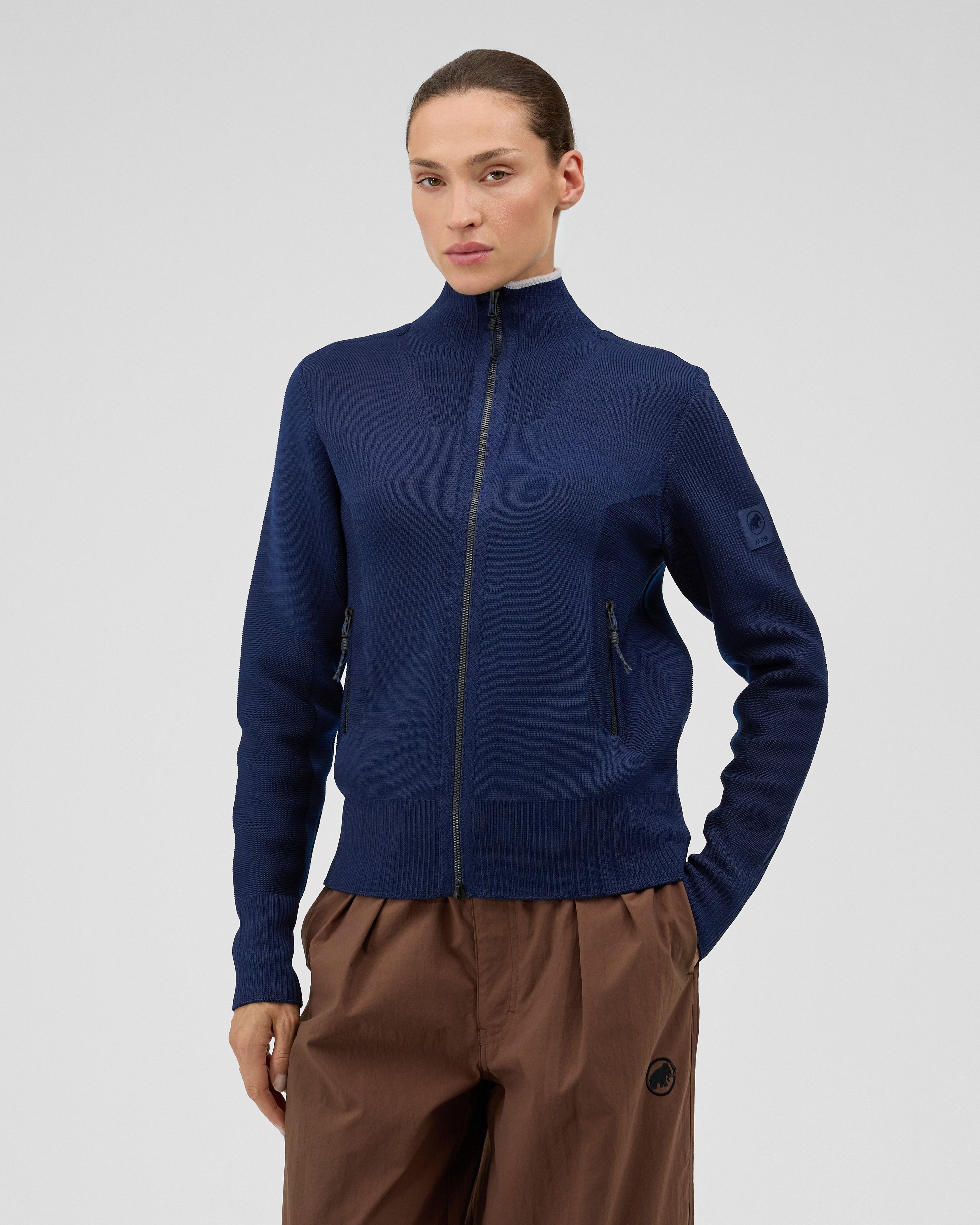 Mammut Alps ML Jacket Women, marine-platinum - Marine-platinum - Model front view
