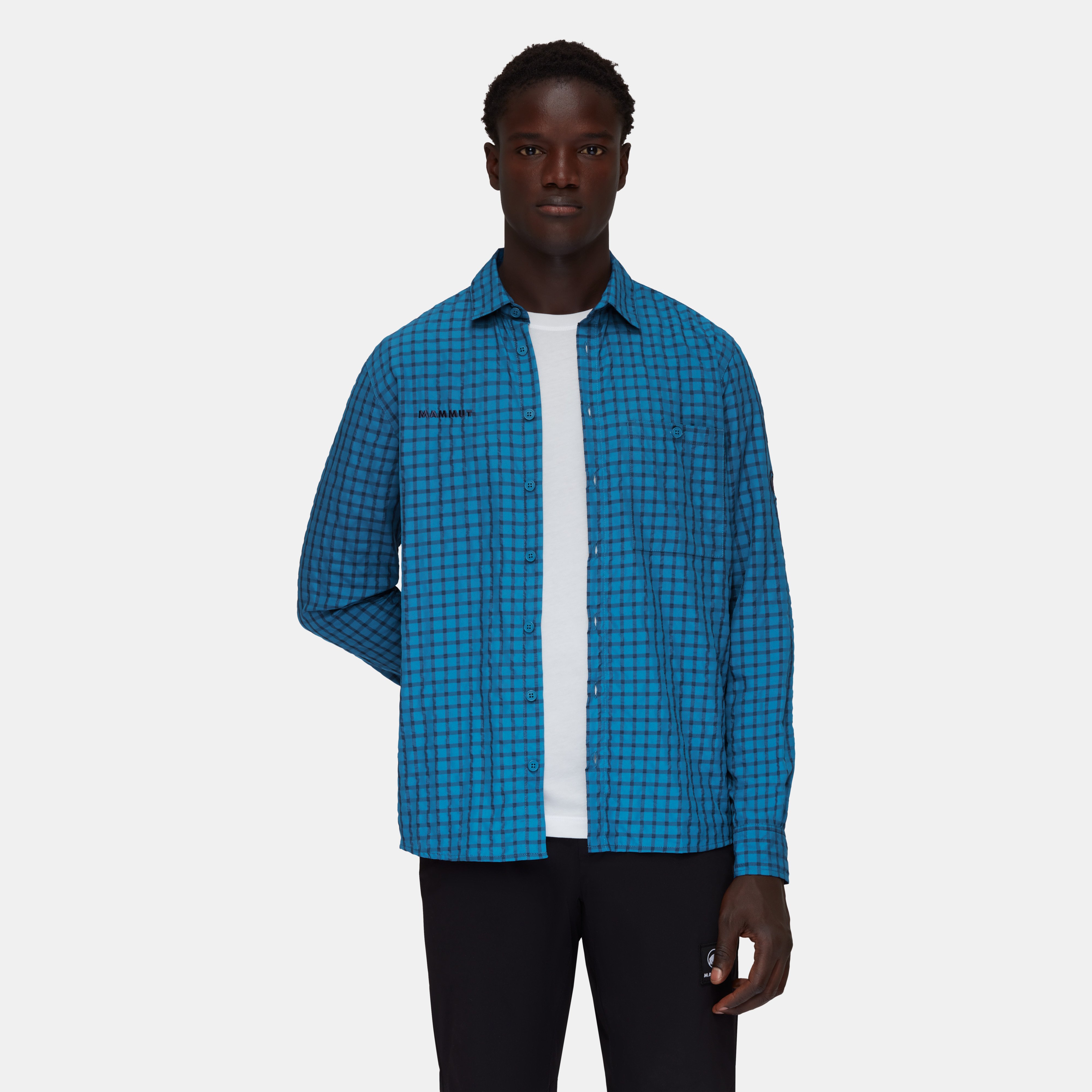 Mammut Lenni Longsleeve Shirt Men, deep ice-marine - Deep ice-marine