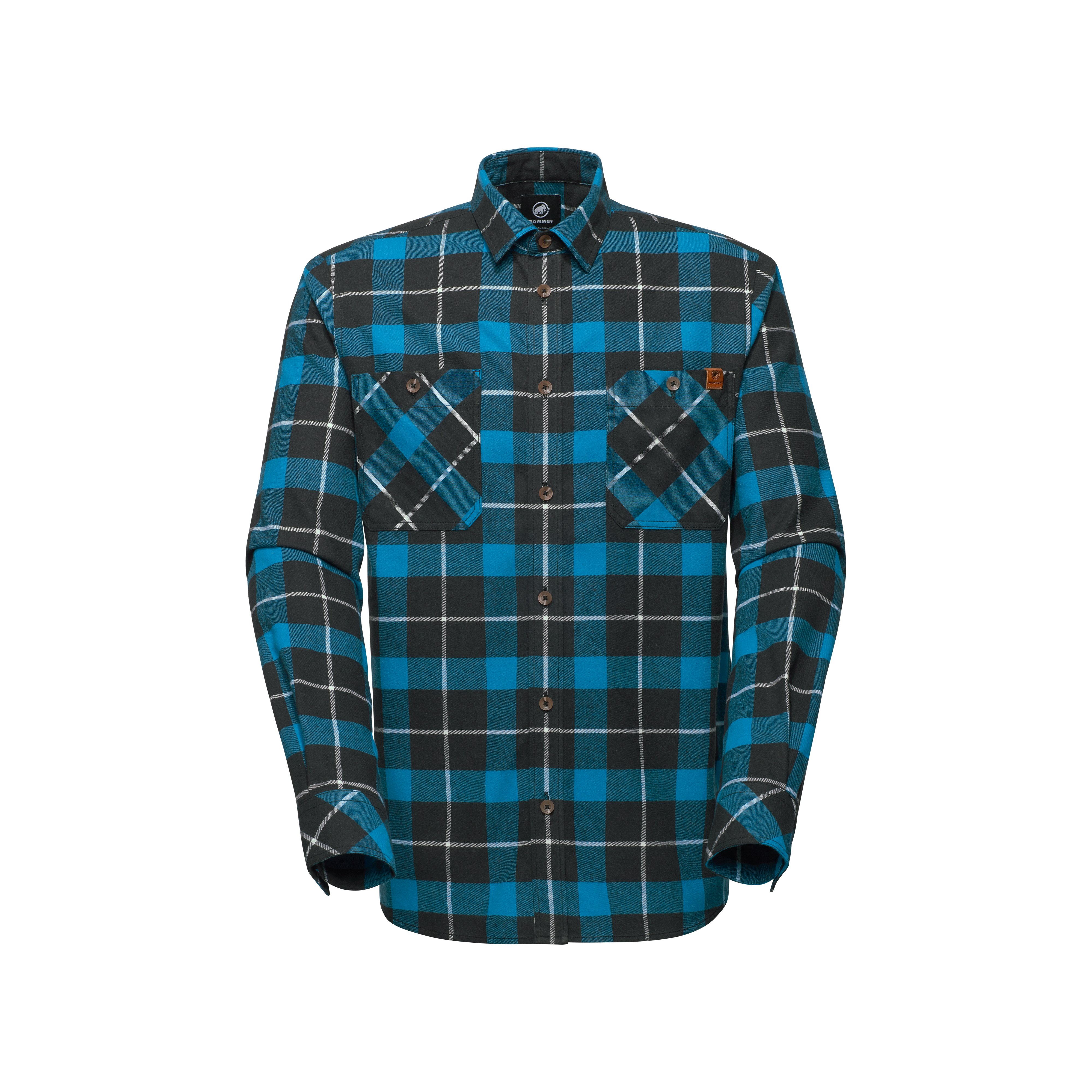 Mammut Alvra Longsleeve Shirt Men, black-glacier blue - Black-glacier blue - Thumbnail