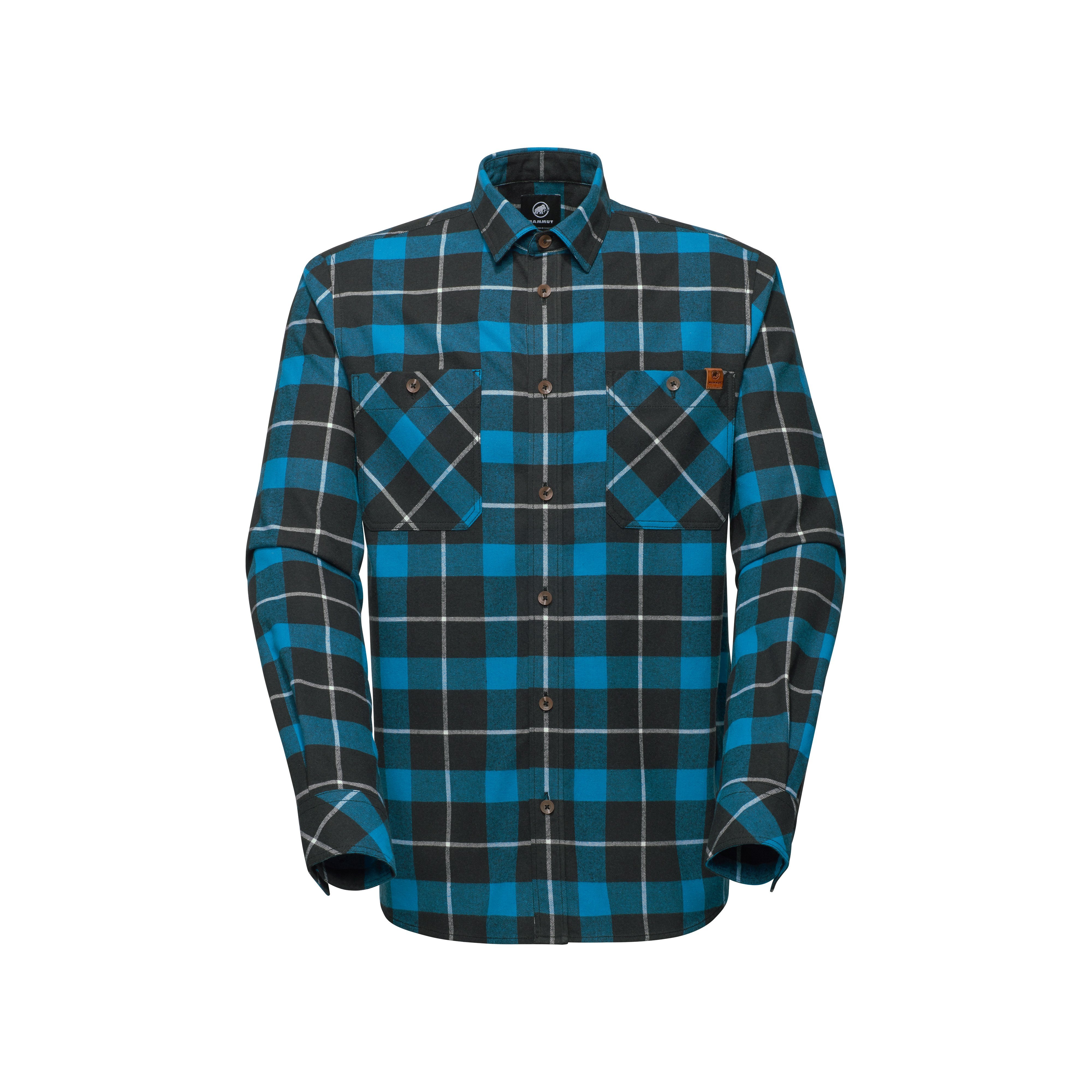 Mammut Alvra Longsleeve Shirt Men - Black-strata/Black-vin/Strata-dark mammut red/Gabbro-deep teal/Silver sage-nebla/Soil-sablun/Black-glacier blue/Marine-dark marsh - Thumbnail