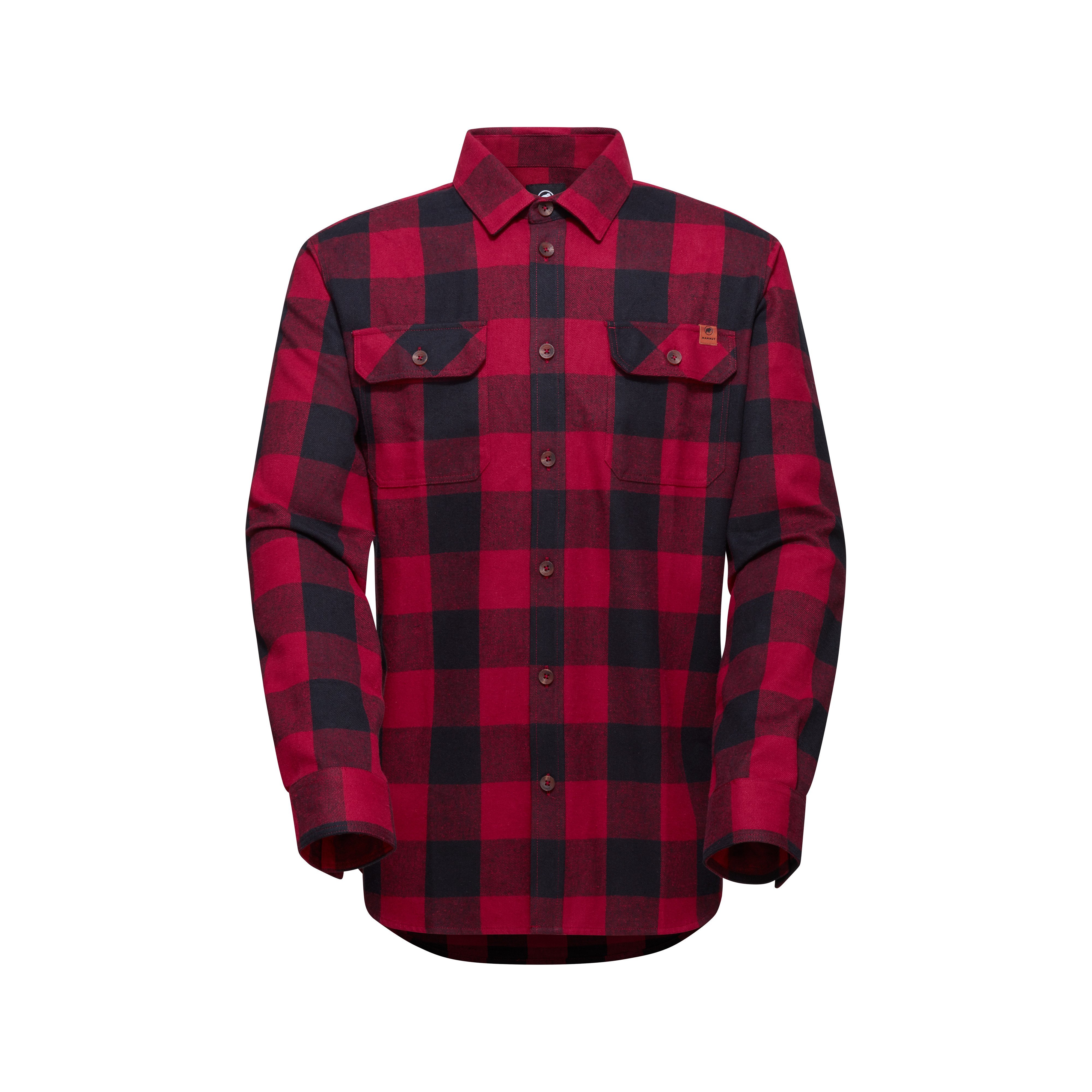 Tamaro Longsleeve Shirt Men - blood red-black, XXL product image