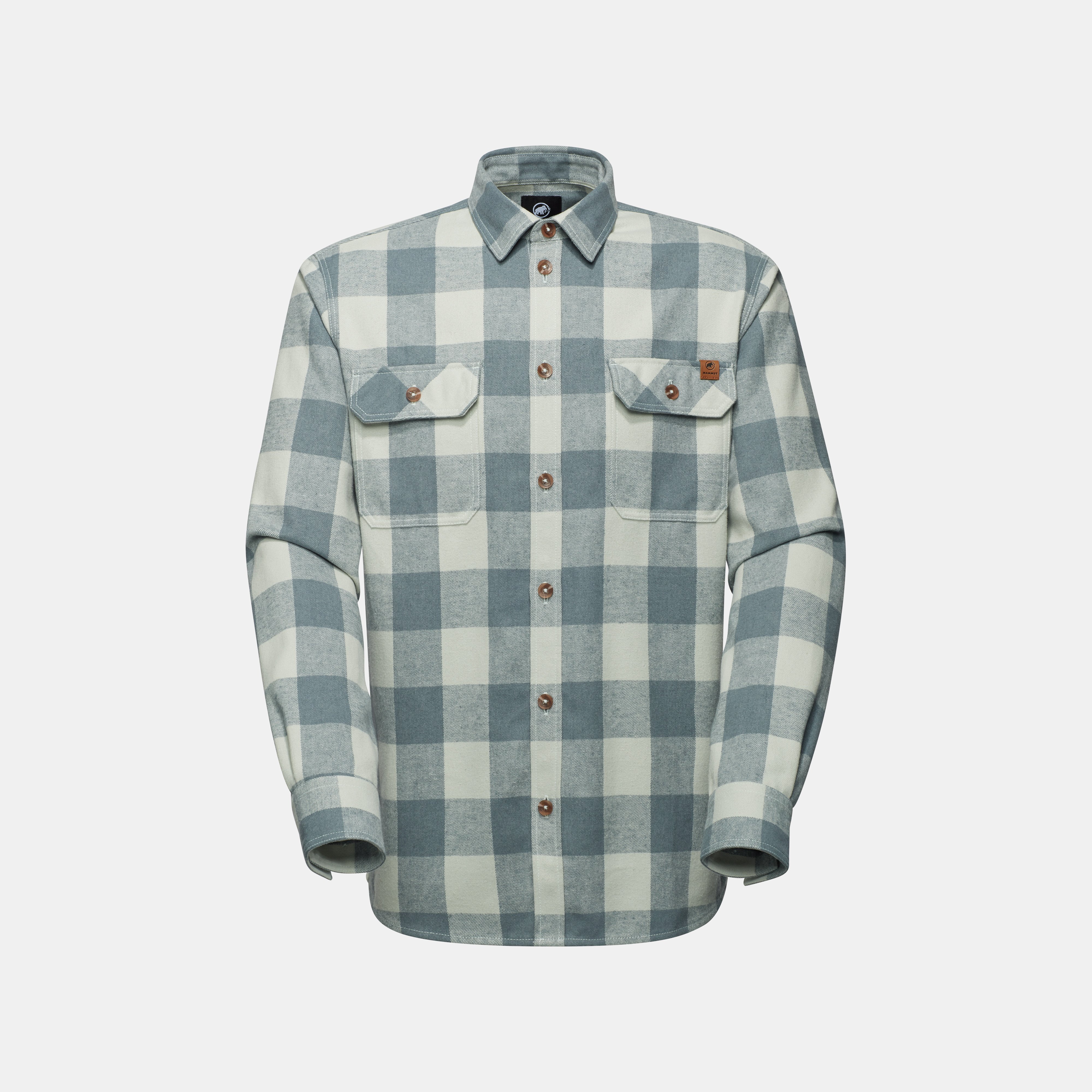 Mammut Tamaro Longsleeve Shirt Men, silver sage-strata - Silver sage-strata