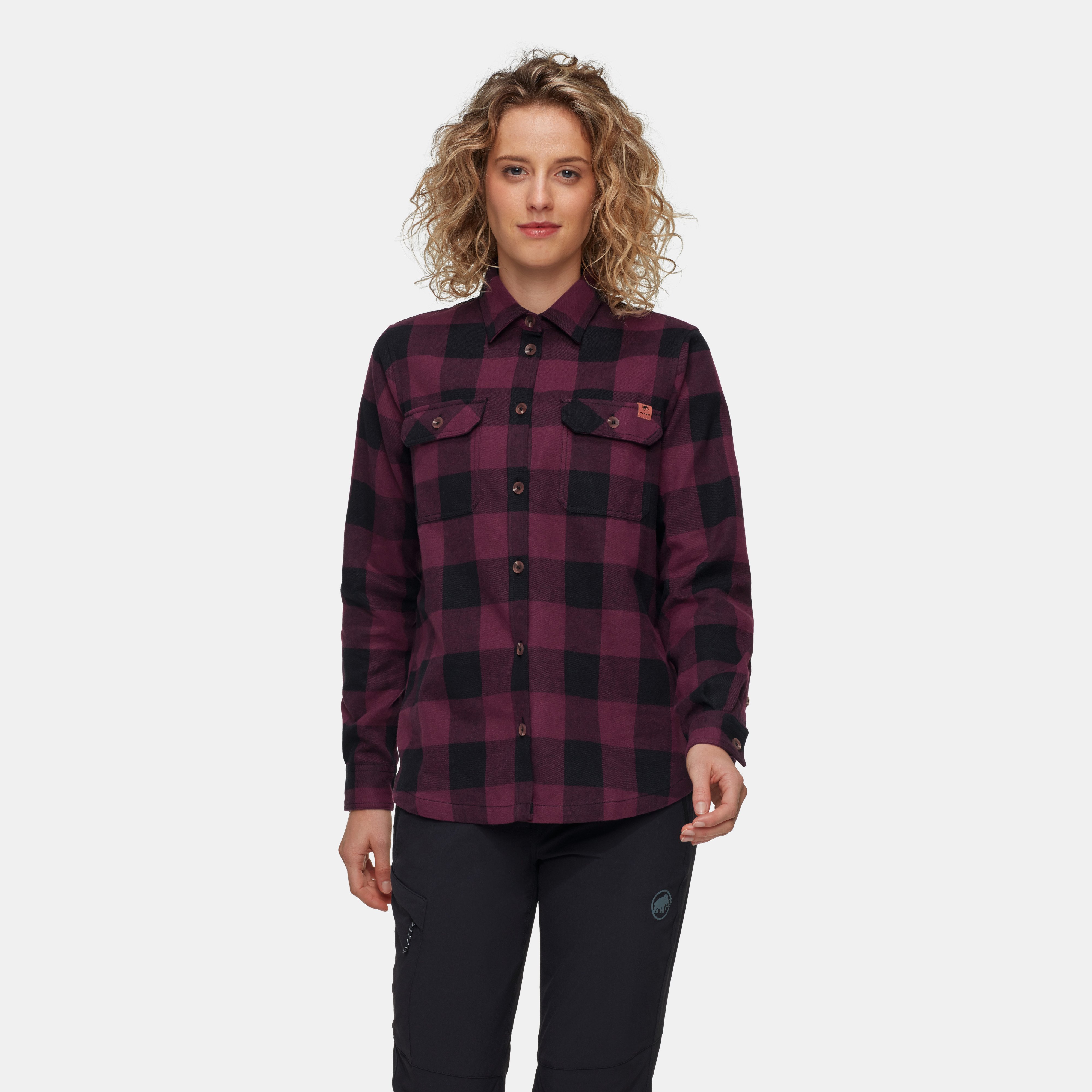 Mammut Tamaro Longsleeve Shirt Women, vin-black - Vin-black