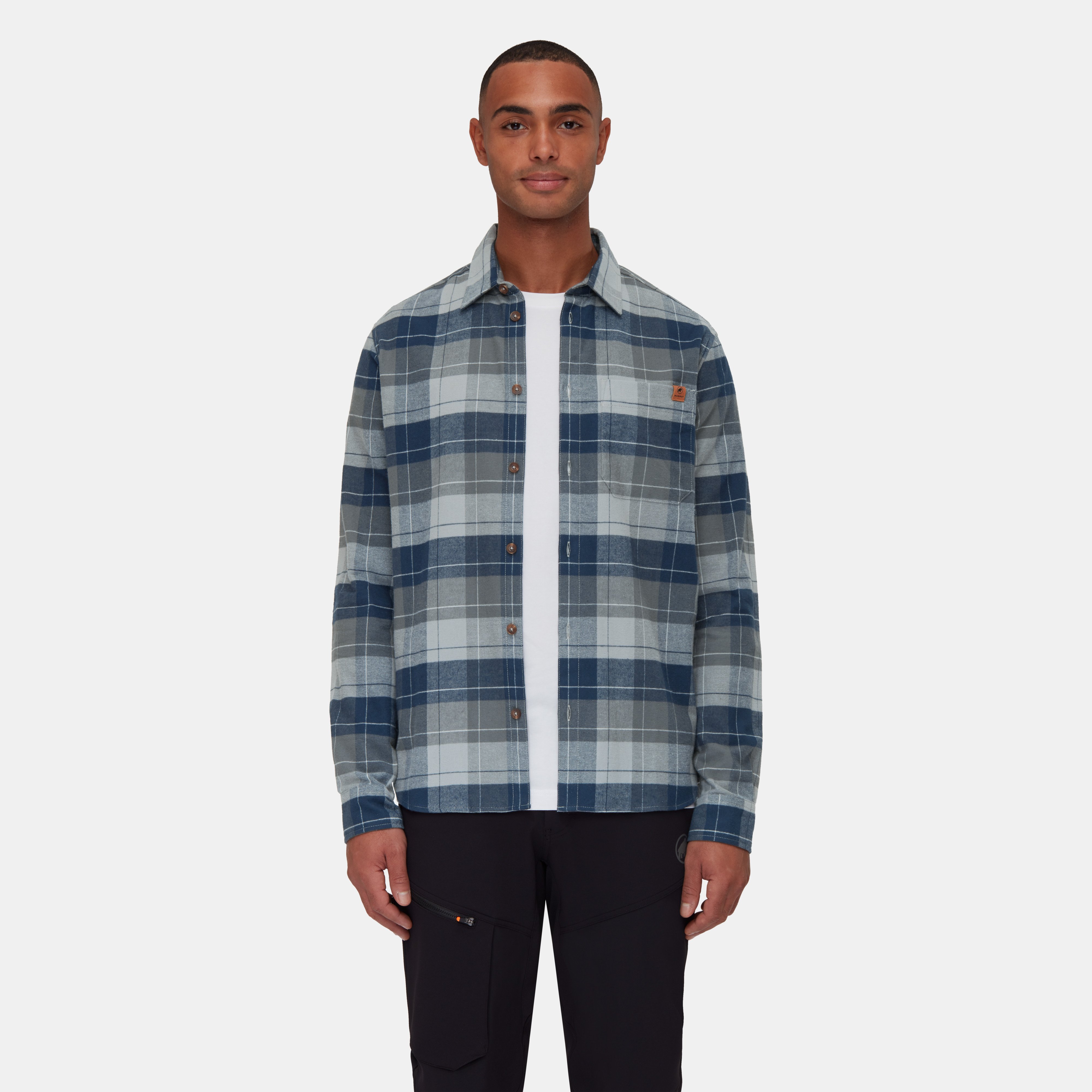 Mammut Trovat Longsleeve Shirt Men, steel-marine - Steel-marine