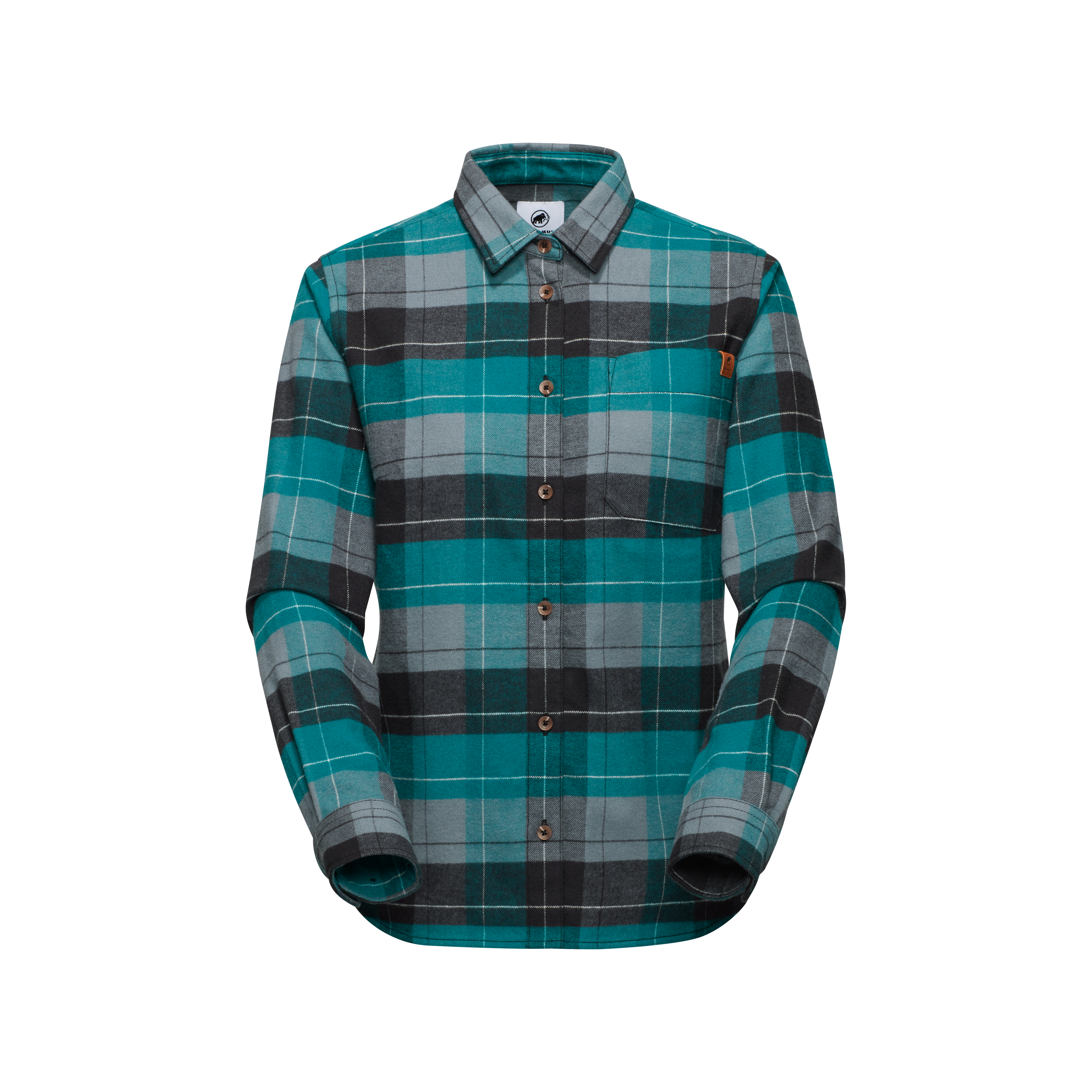 Mammut Trovat Longsleeve Shirt Women - temp - strata-deep teal, XS - Strata-deep teal - Thumbnail