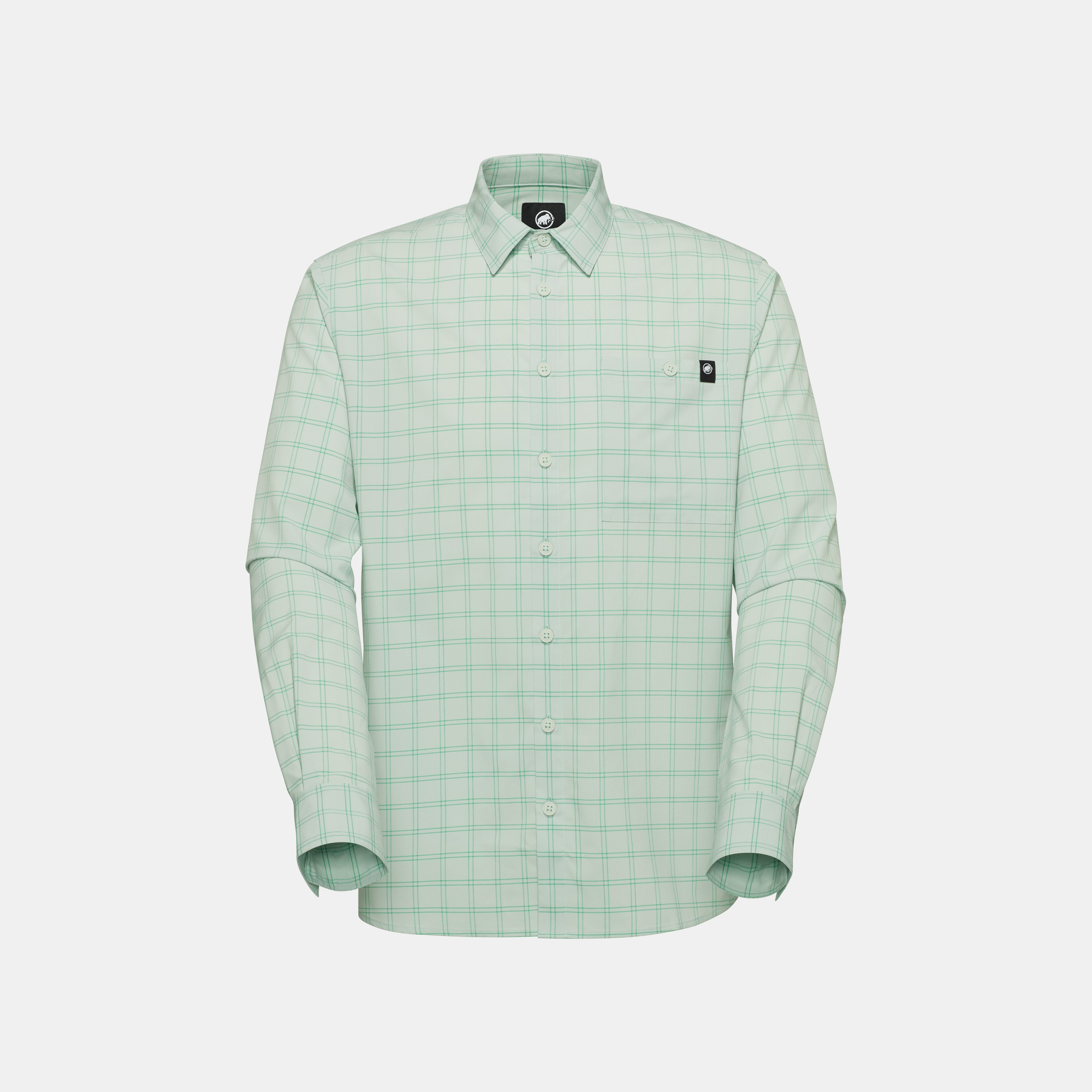 Mammut Lenni Longsleeve Shirt Men, silver sage-pinea - Silver sage-pinea