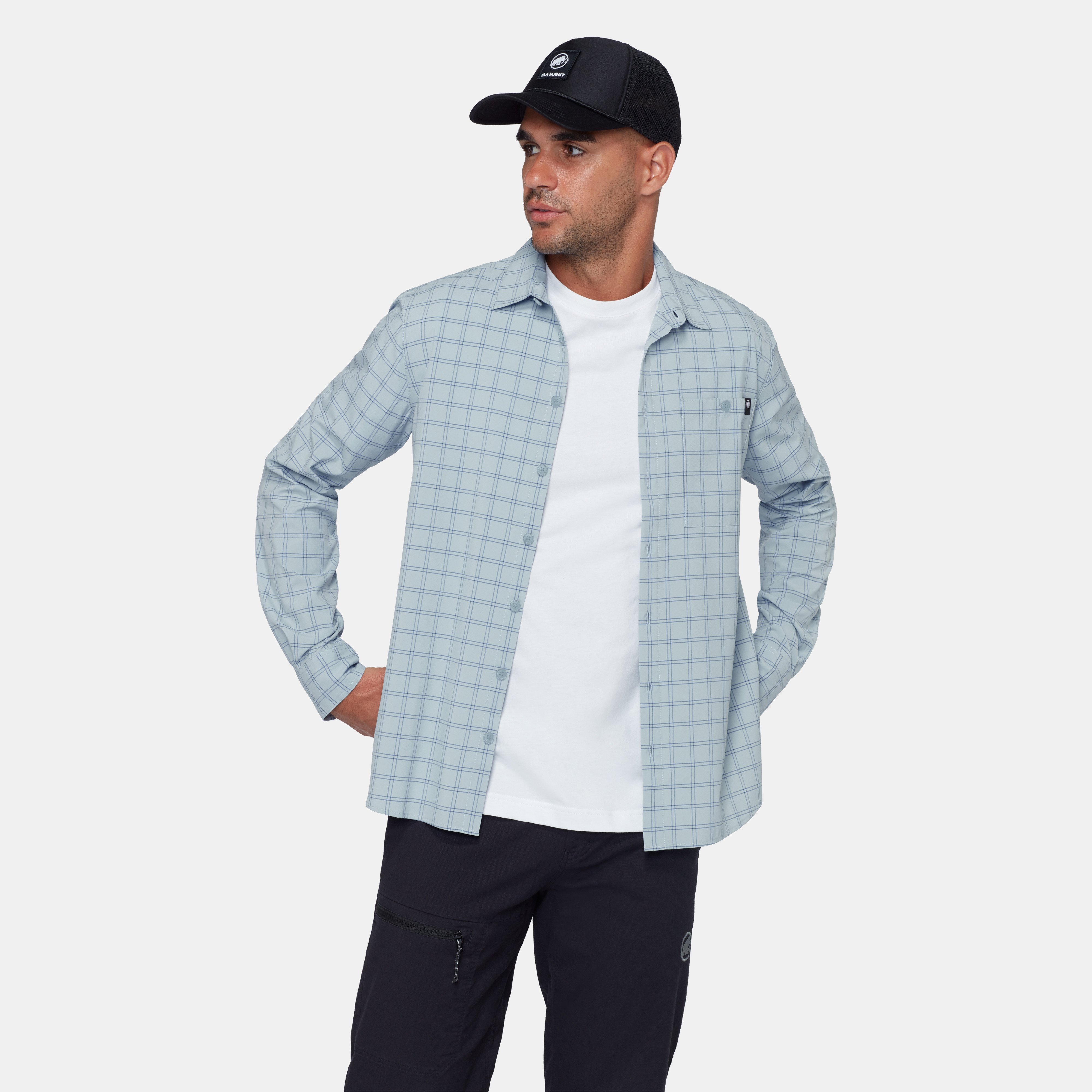 Mammut Lenni Longsleeve Shirt Men, nebla-tschiel - Nebla-tschiel