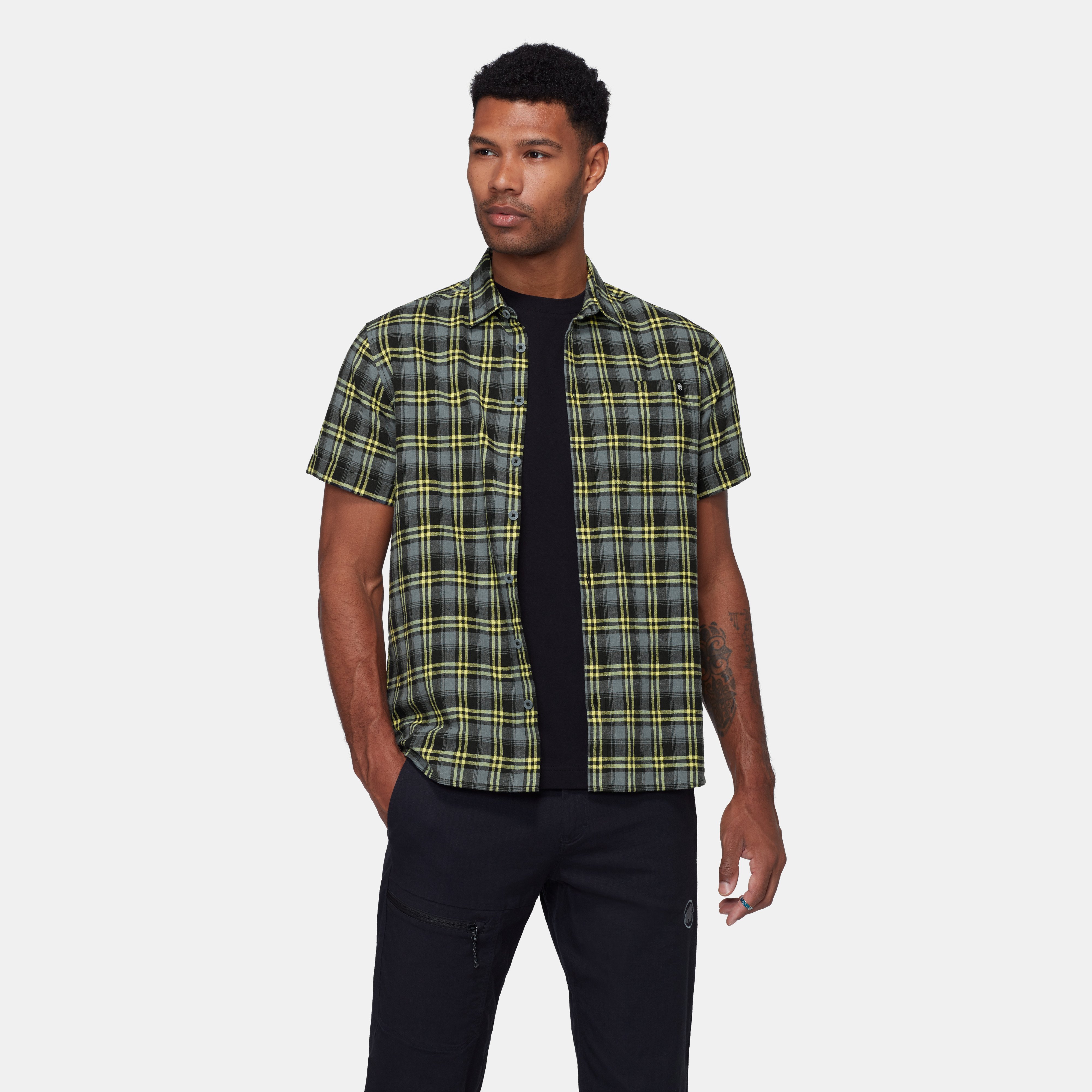 Mammut Trovat Summer Shirt Men, black-strata - Black-strata
