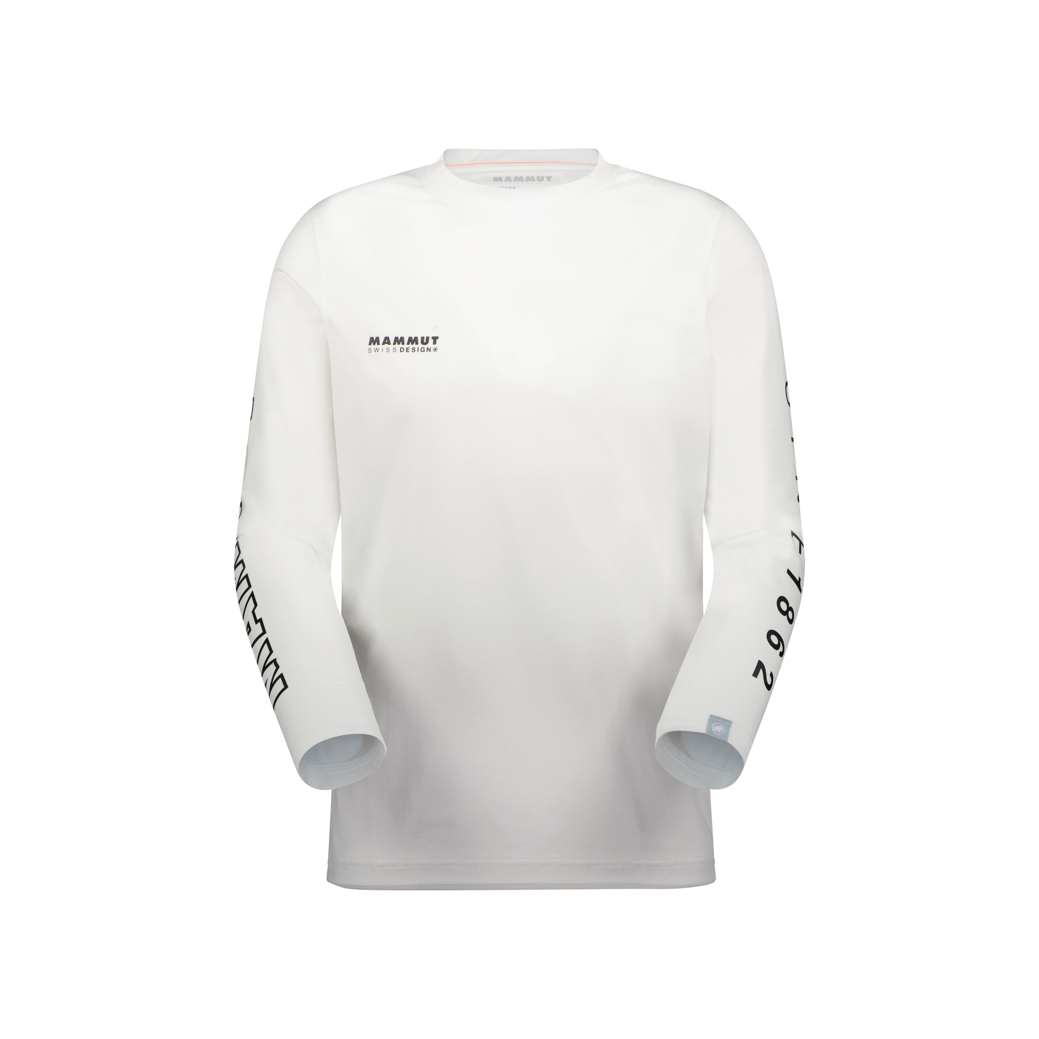 Mammut QD Logo Print Longsleeve T-shirts AF Men, white-black PRT3 - White-black PRT3 - Thumbnail