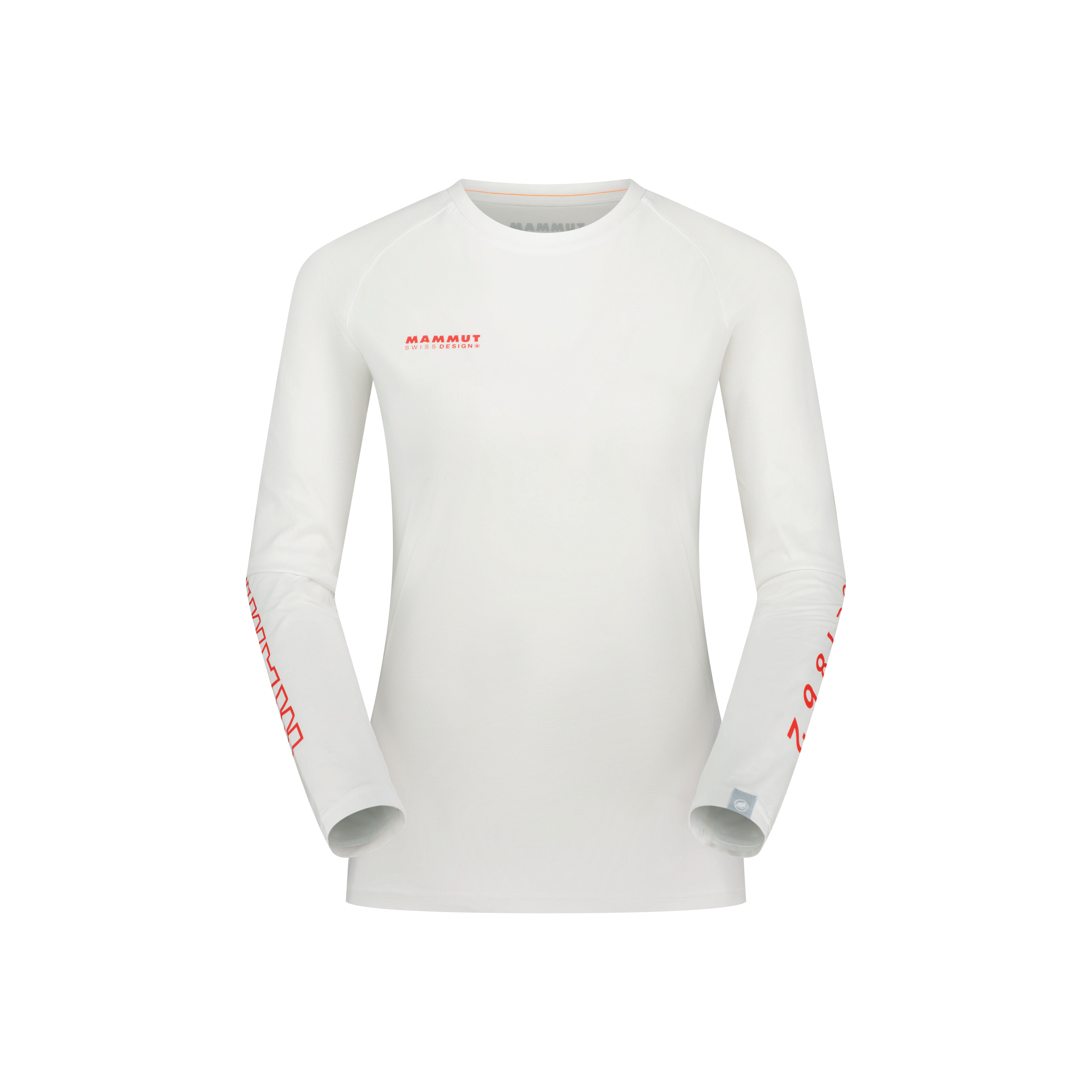 Mammut QD Logo Print Longsleeve T-shirts AF Women, white-mammut red PRT3 - White-mammut red PRT3 - Thumbnail