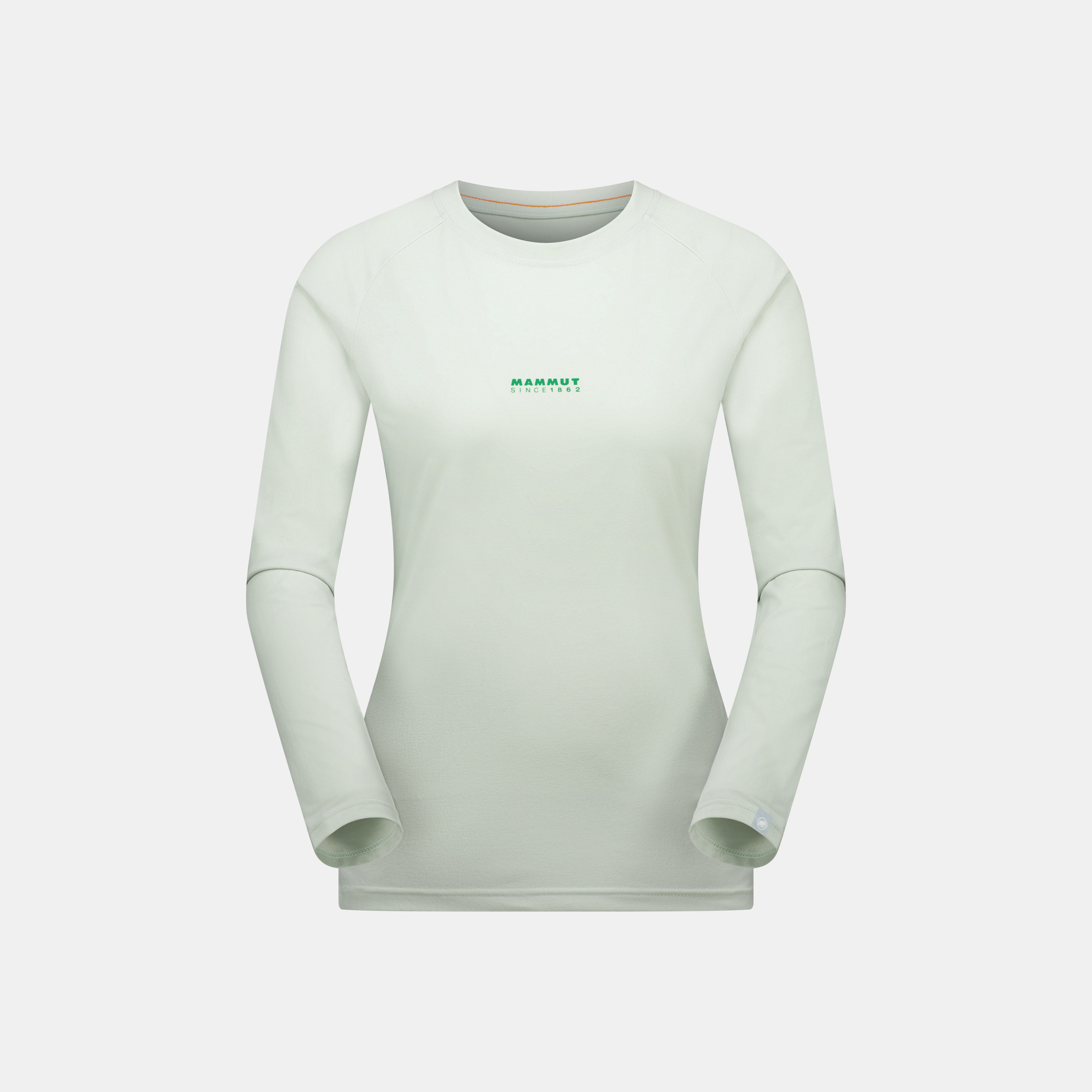 Mammut QD Logo Print Longsleeve T-shirts AF Women, silver sage PRT1 - Silver sage PRT1