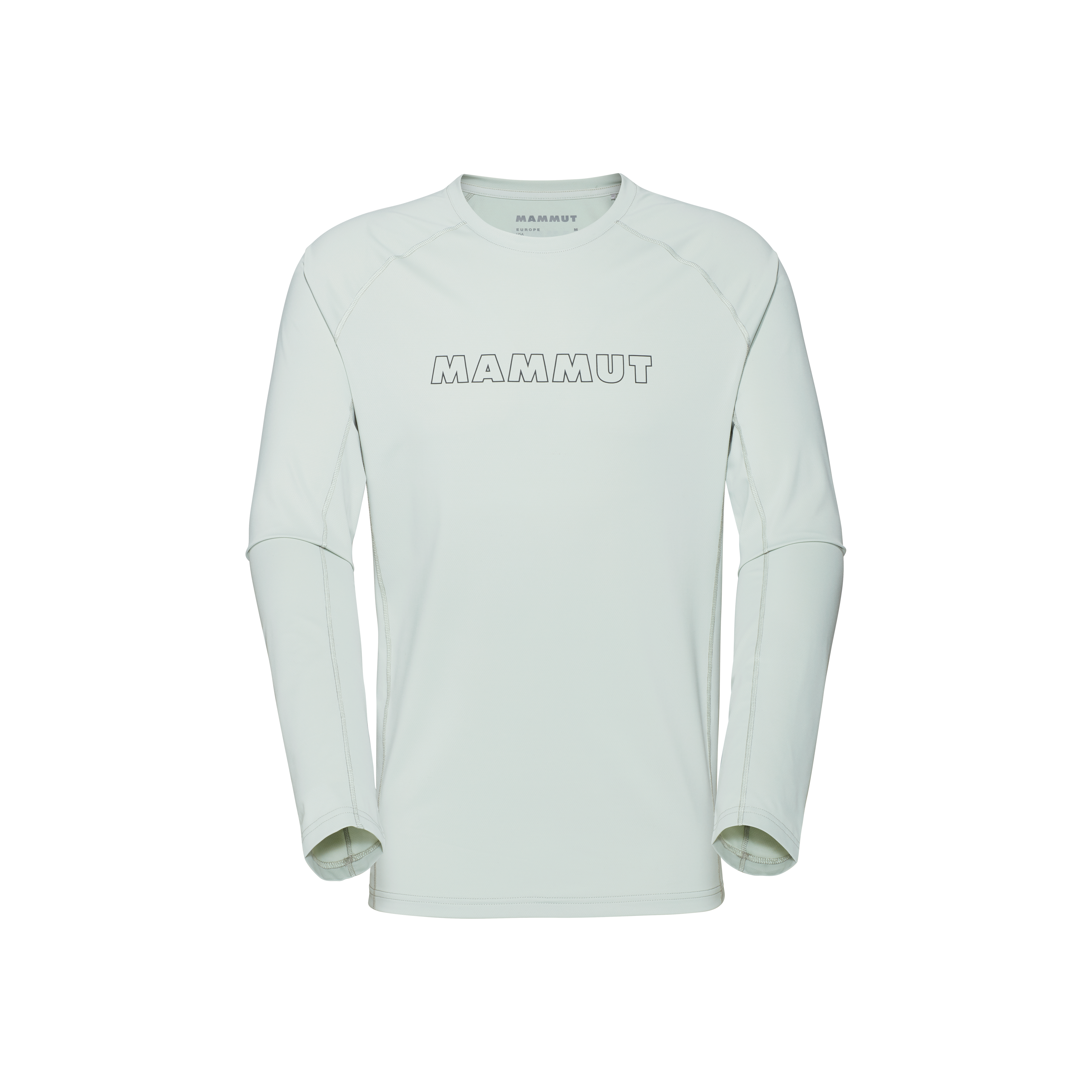 Mammut Selun FL Longsleeve Men Logo, silver sage - Silver sage - Thumbnail