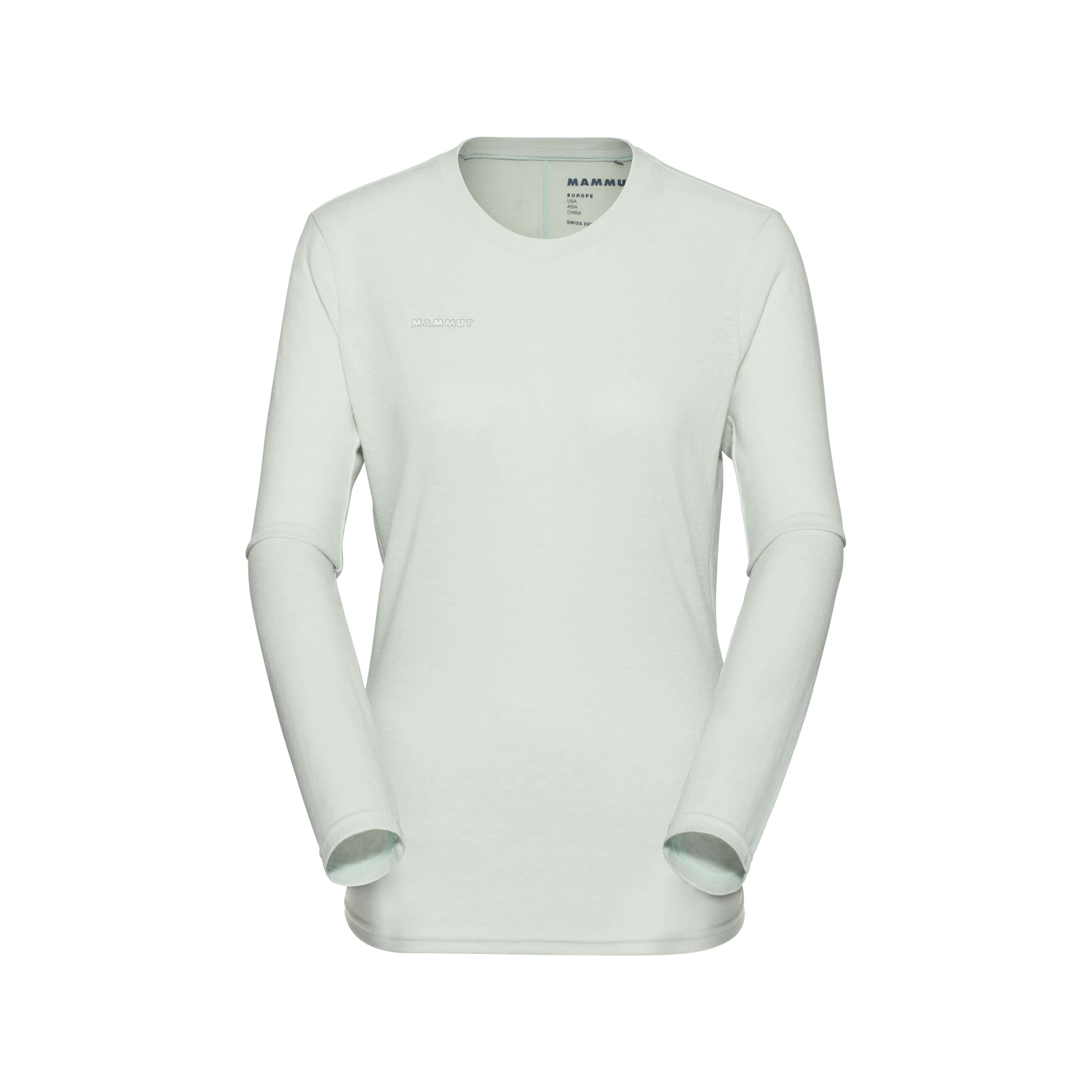 Mammut Massone Light Longsleeve Women, silver sage - Silver sage - Thumbnail