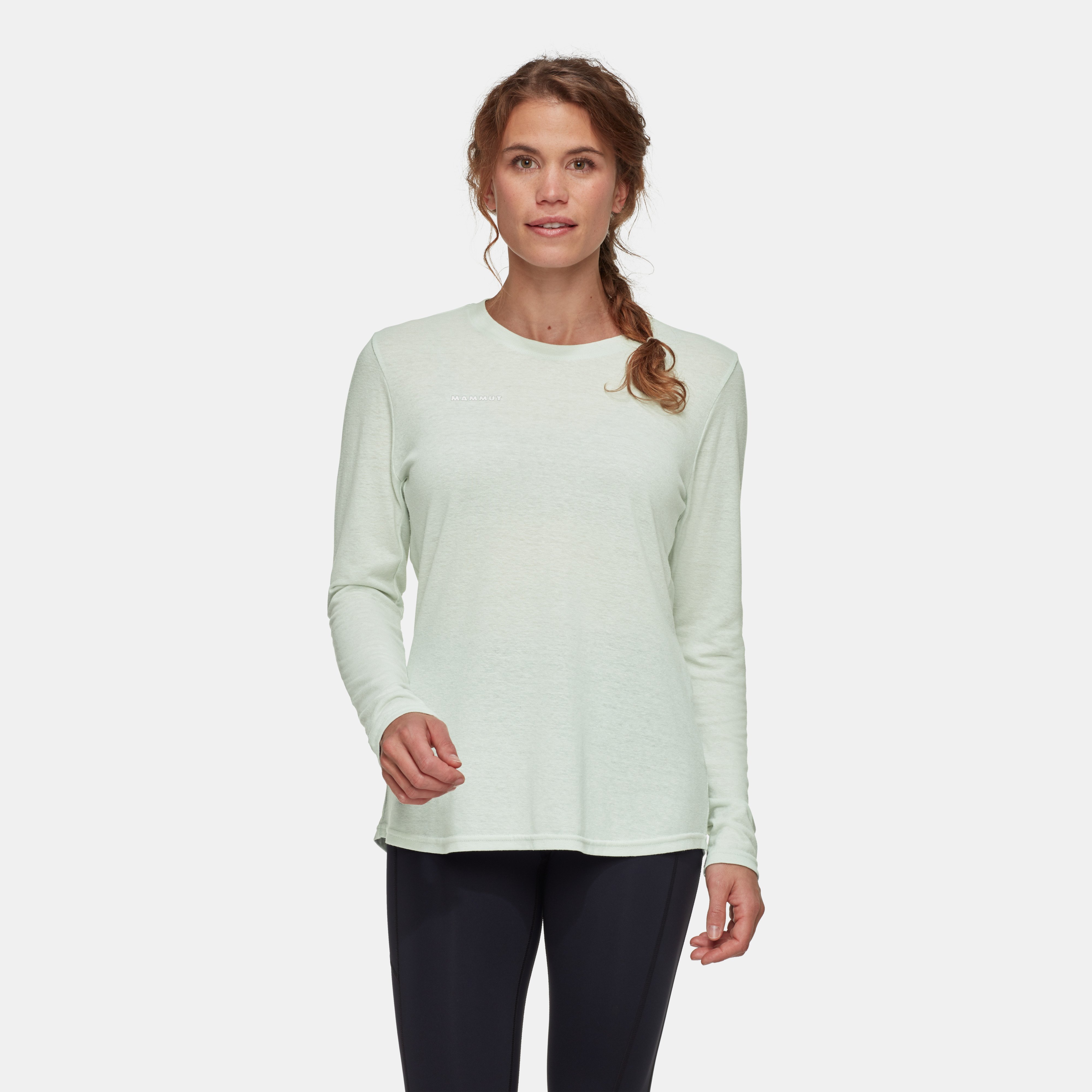Mammut Massone Light Longsleeve Women, silver sage - Silver sage