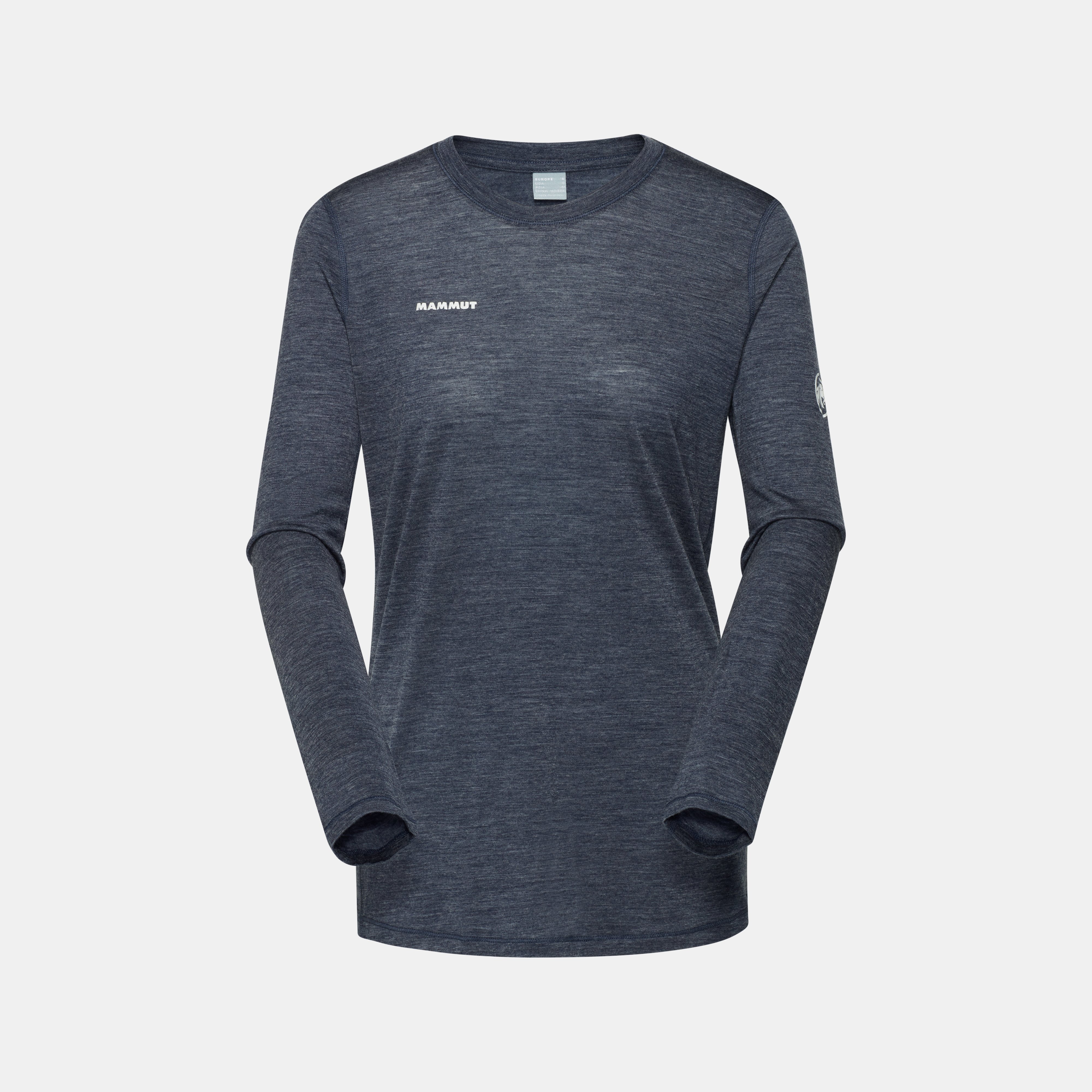 Mammut Tree Wool FL Longsleeve AF Women, marine melange - Marine melange