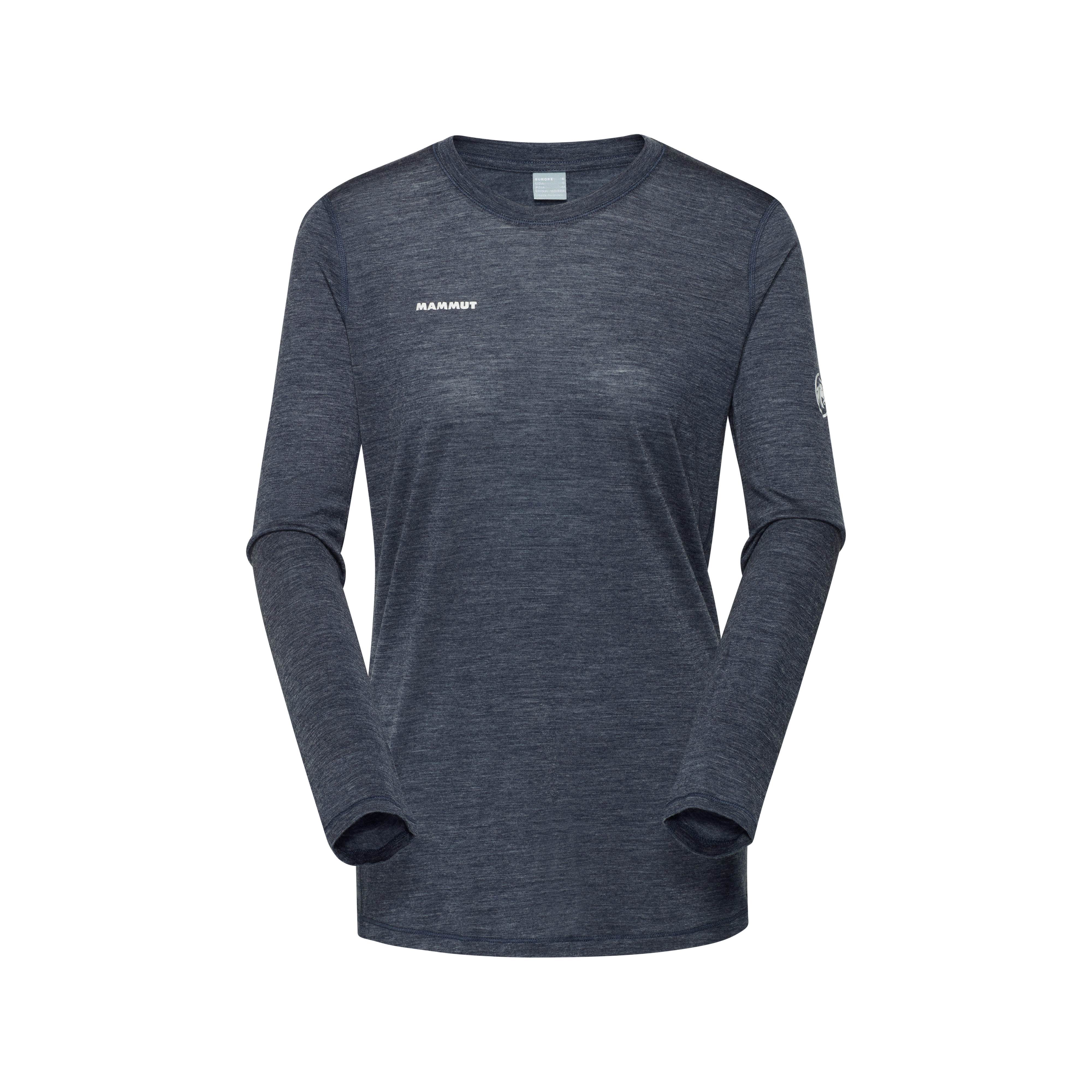 Mammut Tree Wool FL Longsleeve AF Women, marine melange - Marine melange - Thumbnail