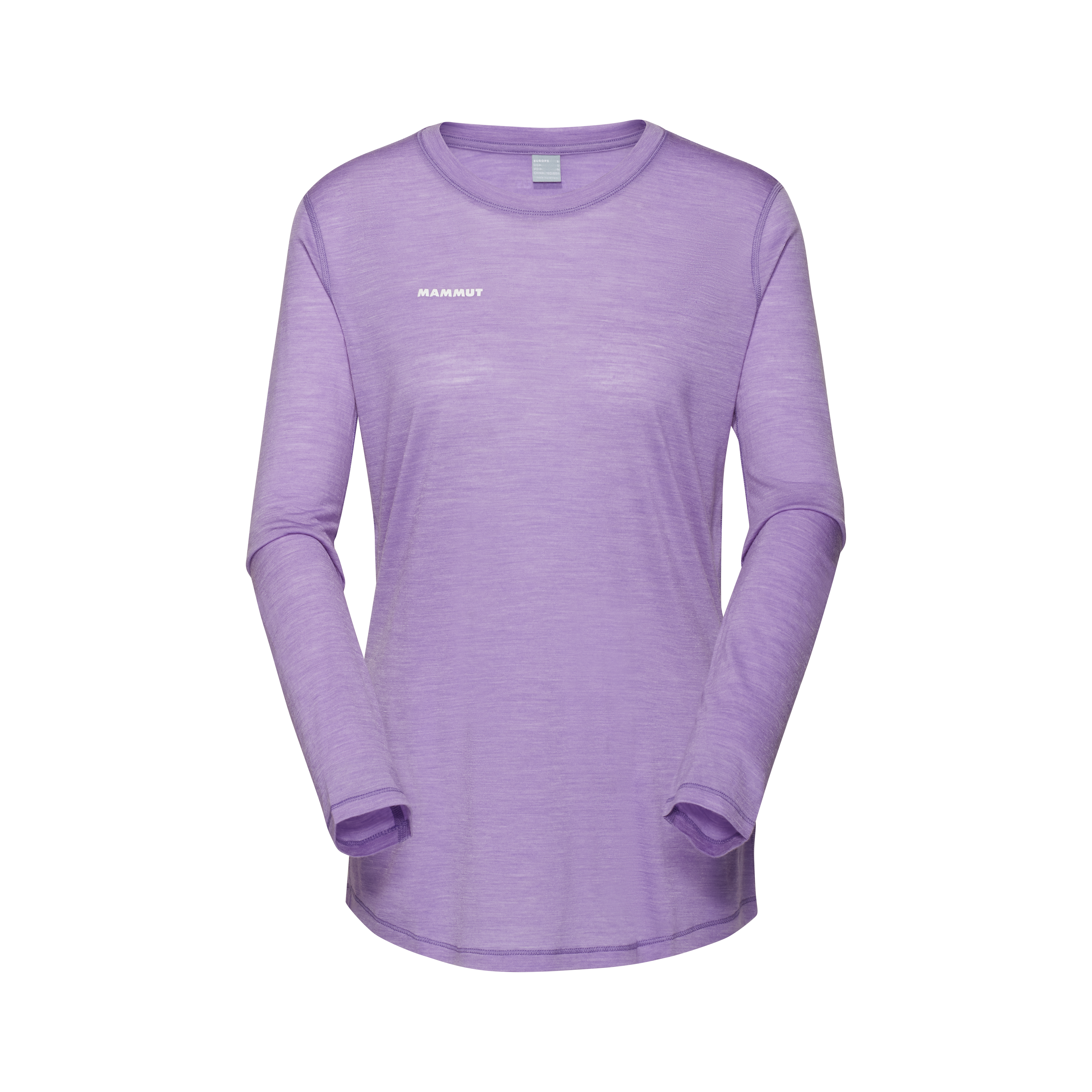 Mammut Tree Wool FL Longsleeve AF Women, lavandin melange - Lavandin melange - Thumbnail