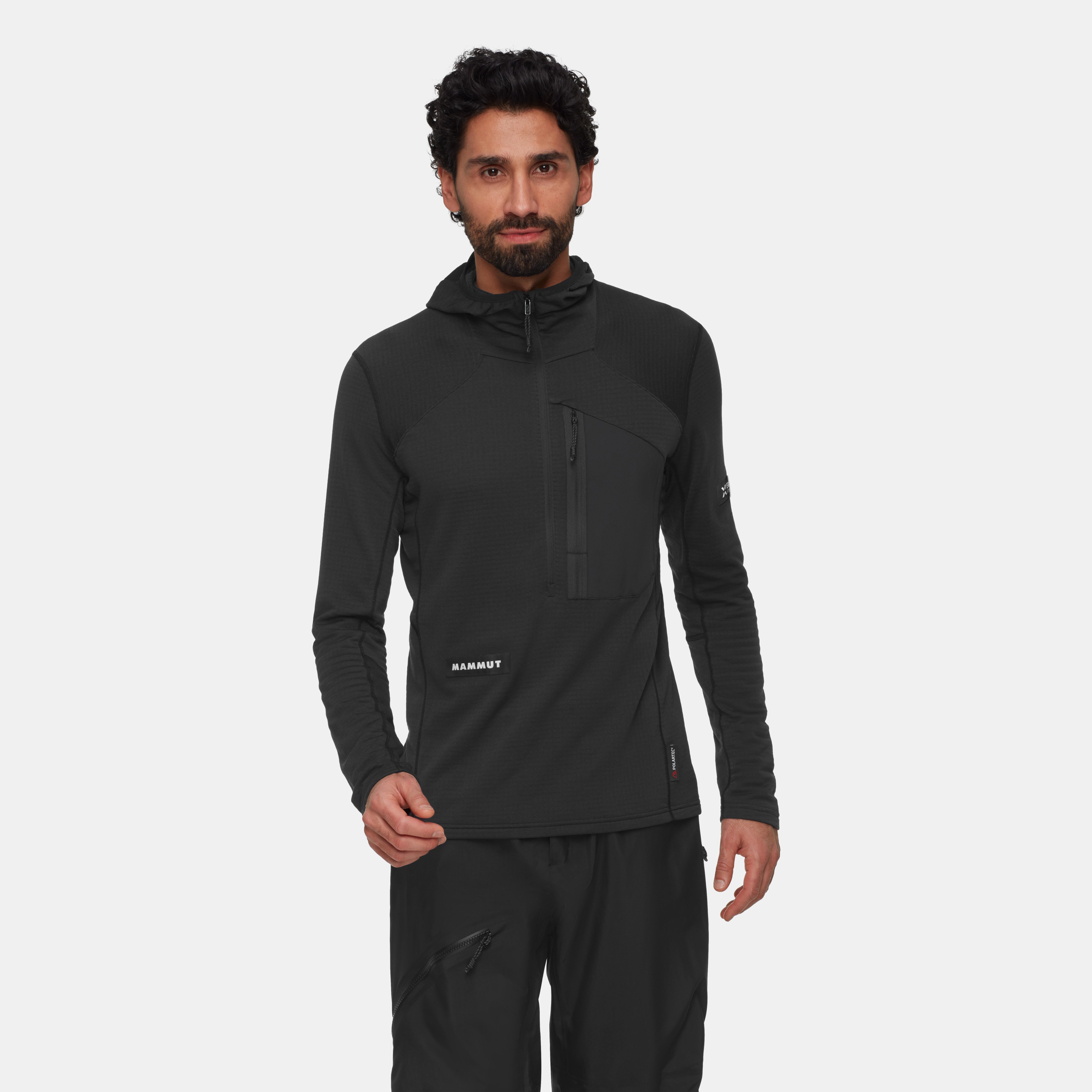 Mammut Eiger Nordwand Advanced FL Half Zip Hoodie Men, black - Black