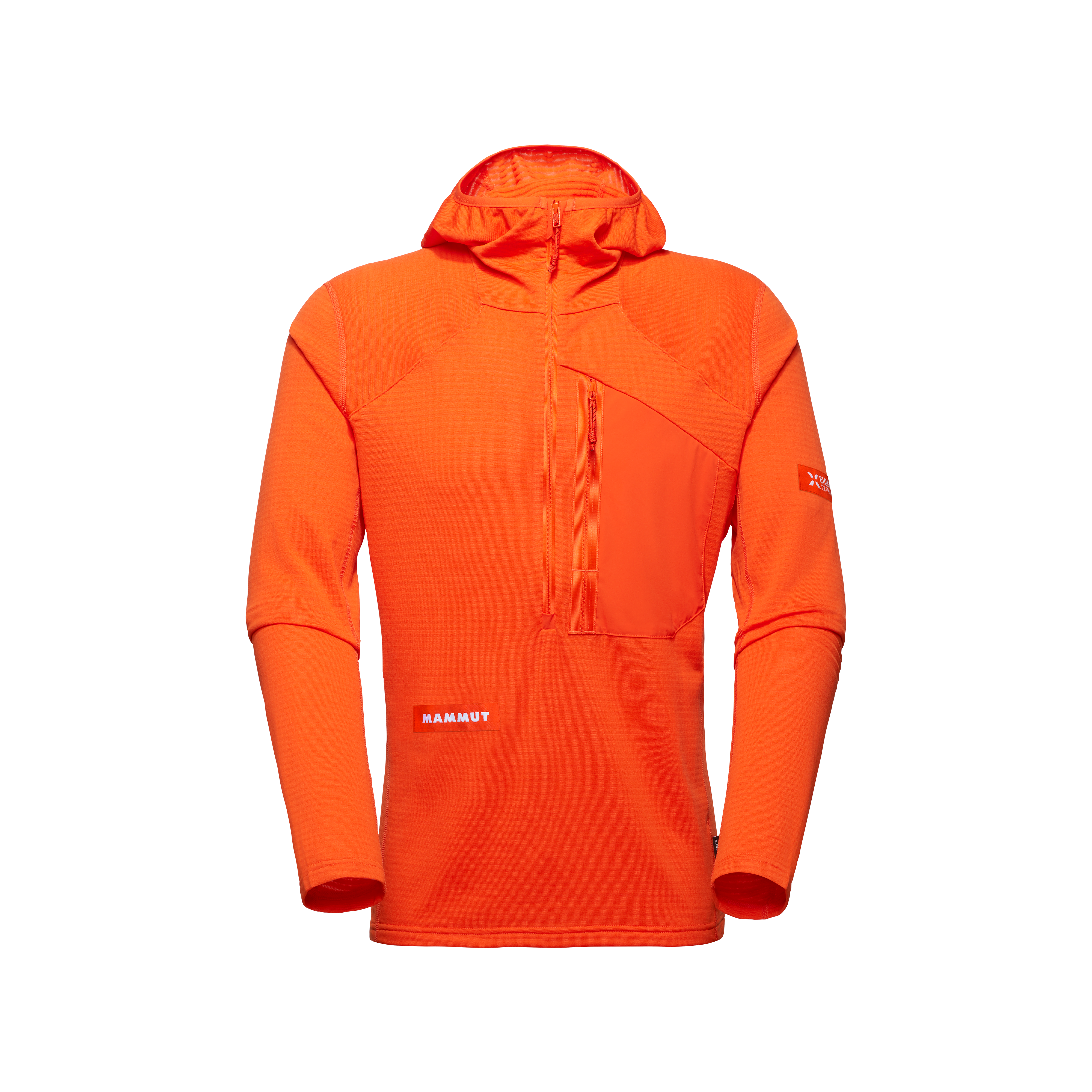 Mammut Eiger Nordwand Advanced FL Half Zip Hoodie Men, eiger orange - Eiger orange - Thumbnail