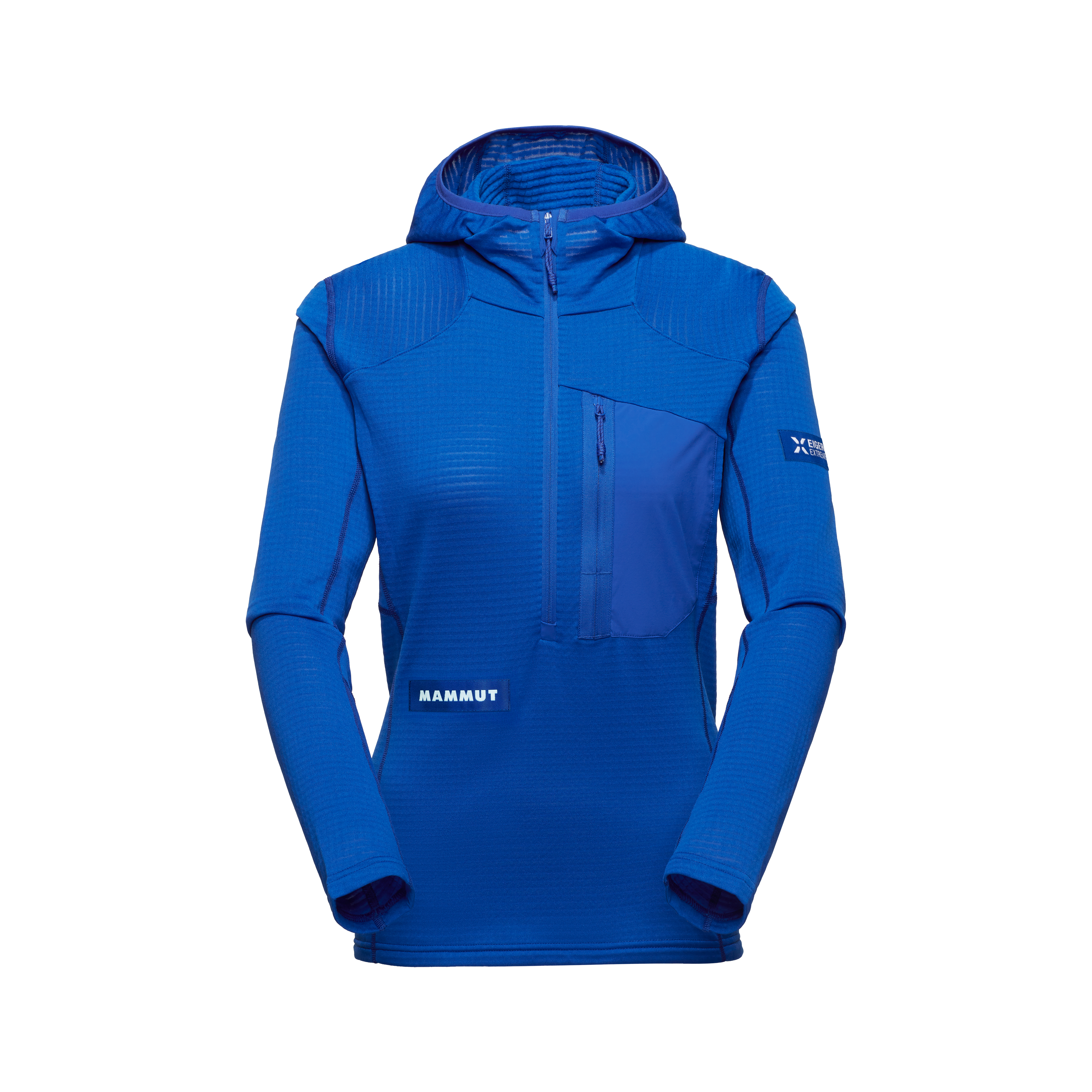 Mammut Eiger Nordwand Advanced FL Half Zip Hoodie Women, eiger blue - Eiger blue - Thumbnail