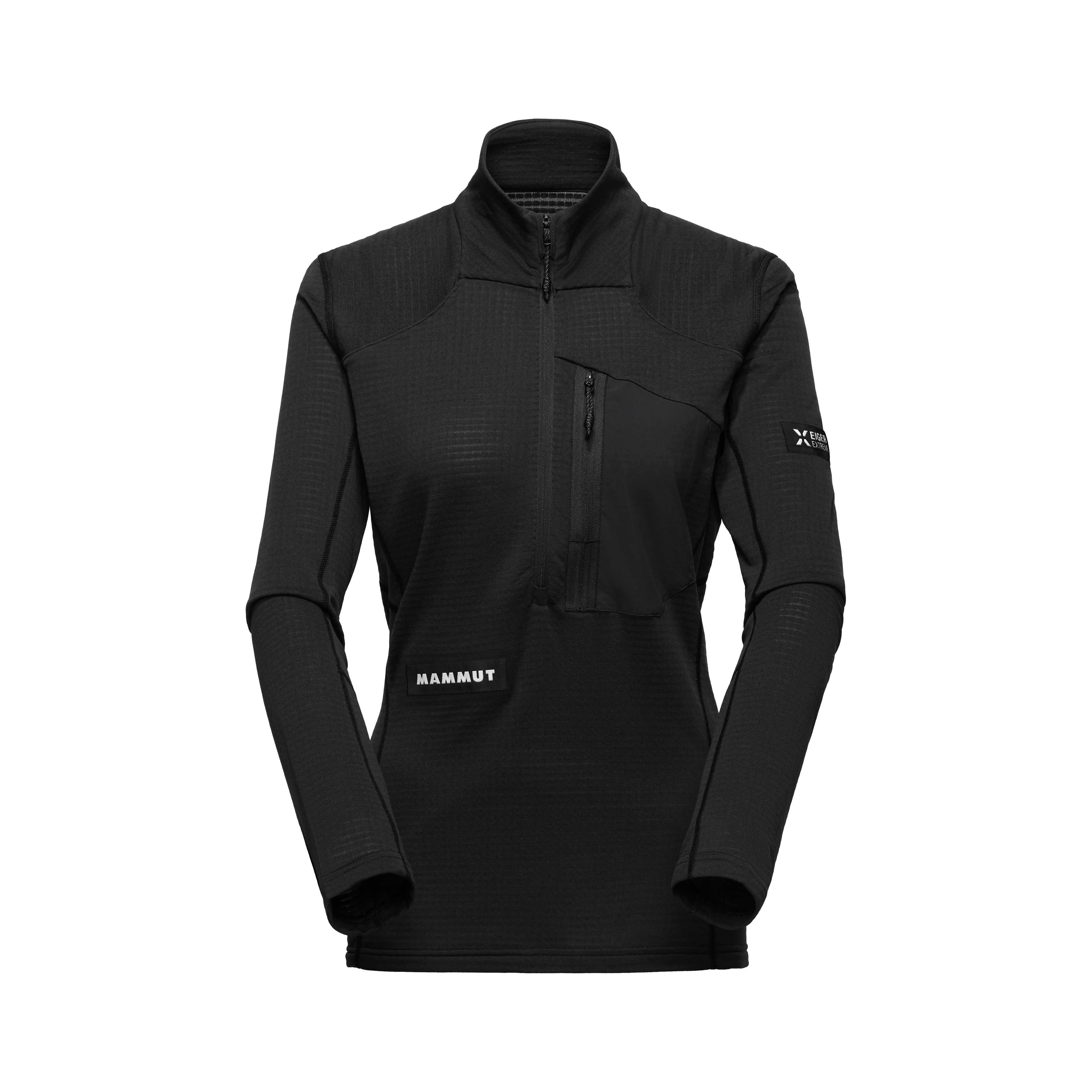 Mammut Eiger Nordwand Advanced FL Half Zip Pull Women, black - Black - Thumbnail