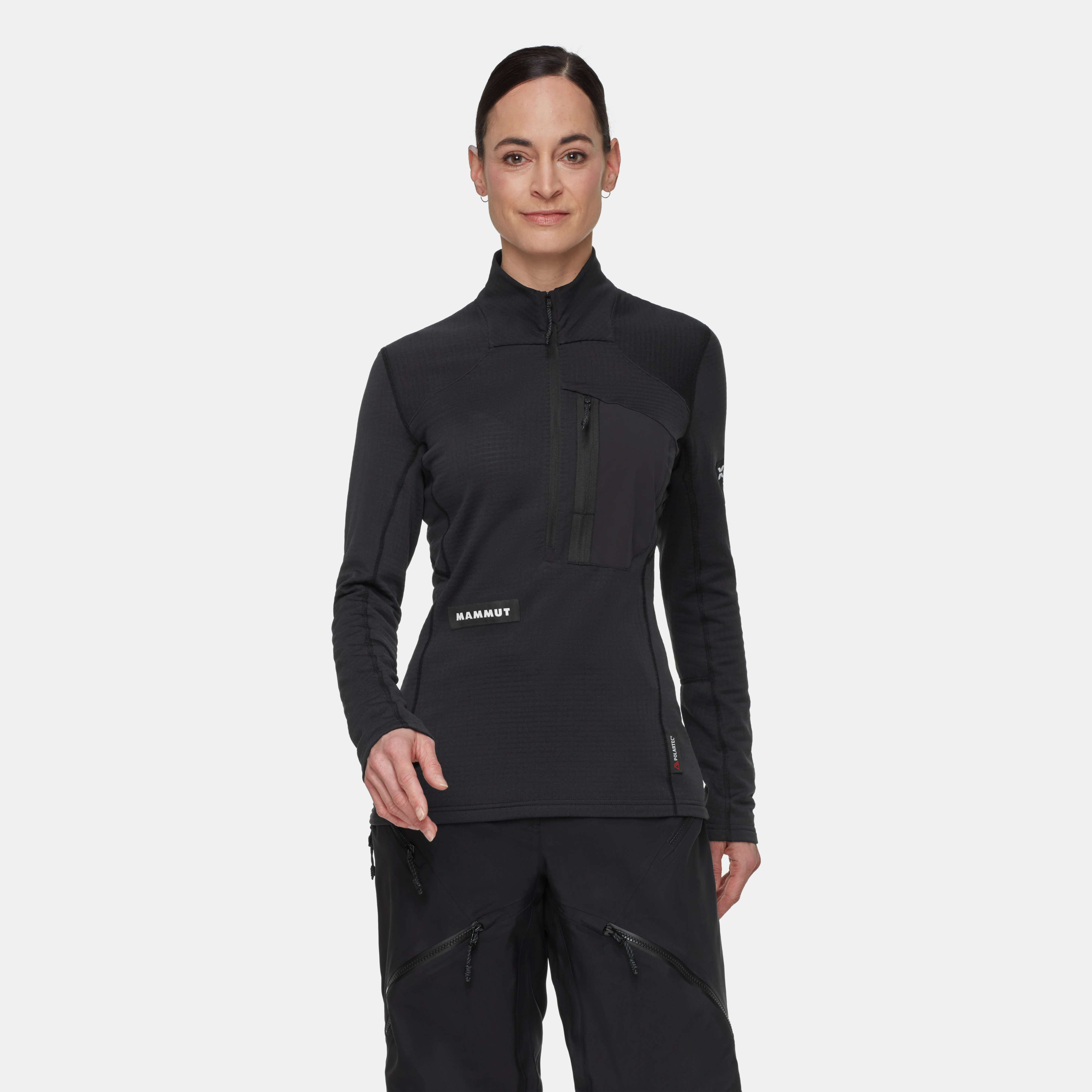 Mammut Eiger Nordwand Advanced FL Half Zip Pull Women, black - Black