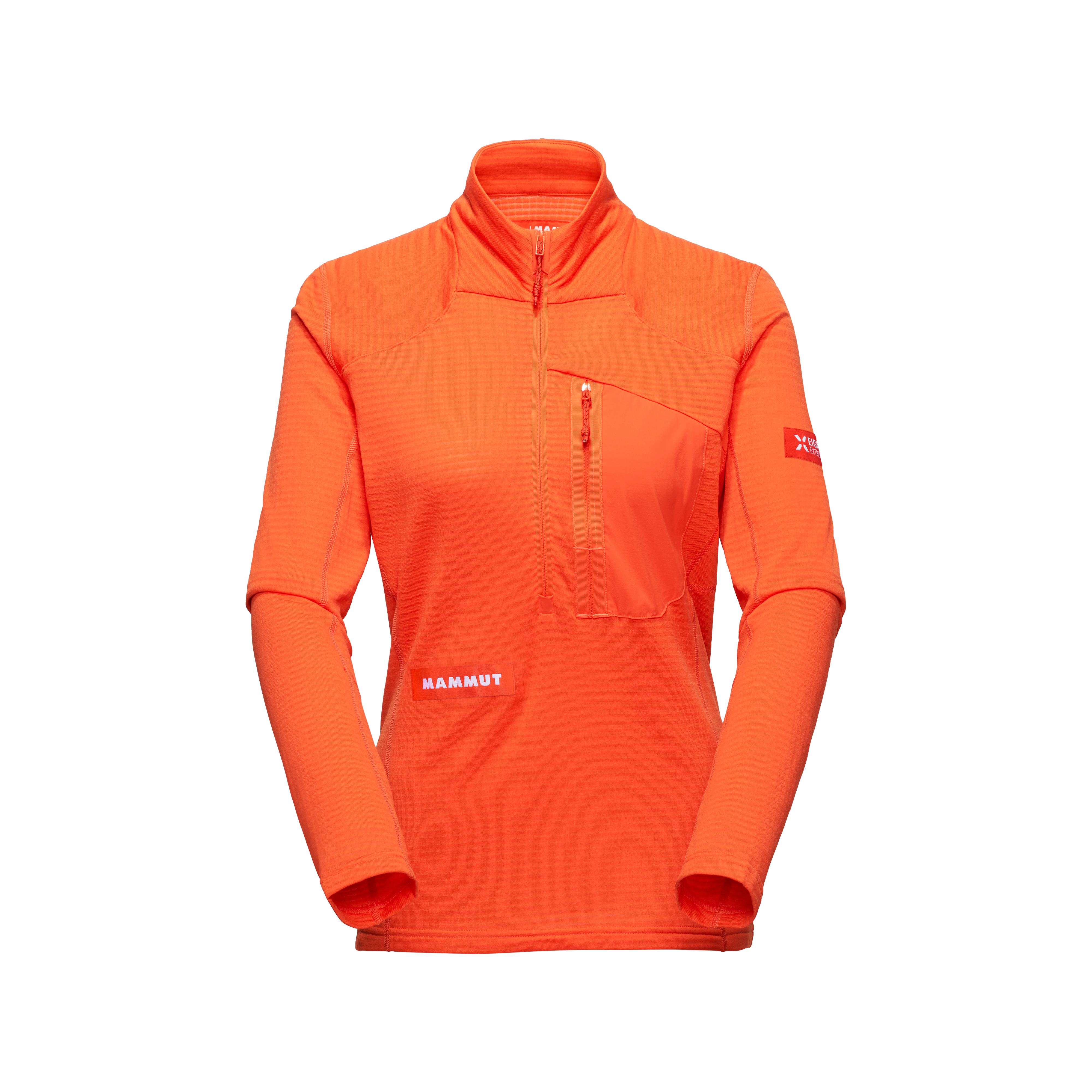 Mammut Eiger Nordwand Advanced FL Half Zip Pull Women, eiger orange - Eiger orange - Thumbnail