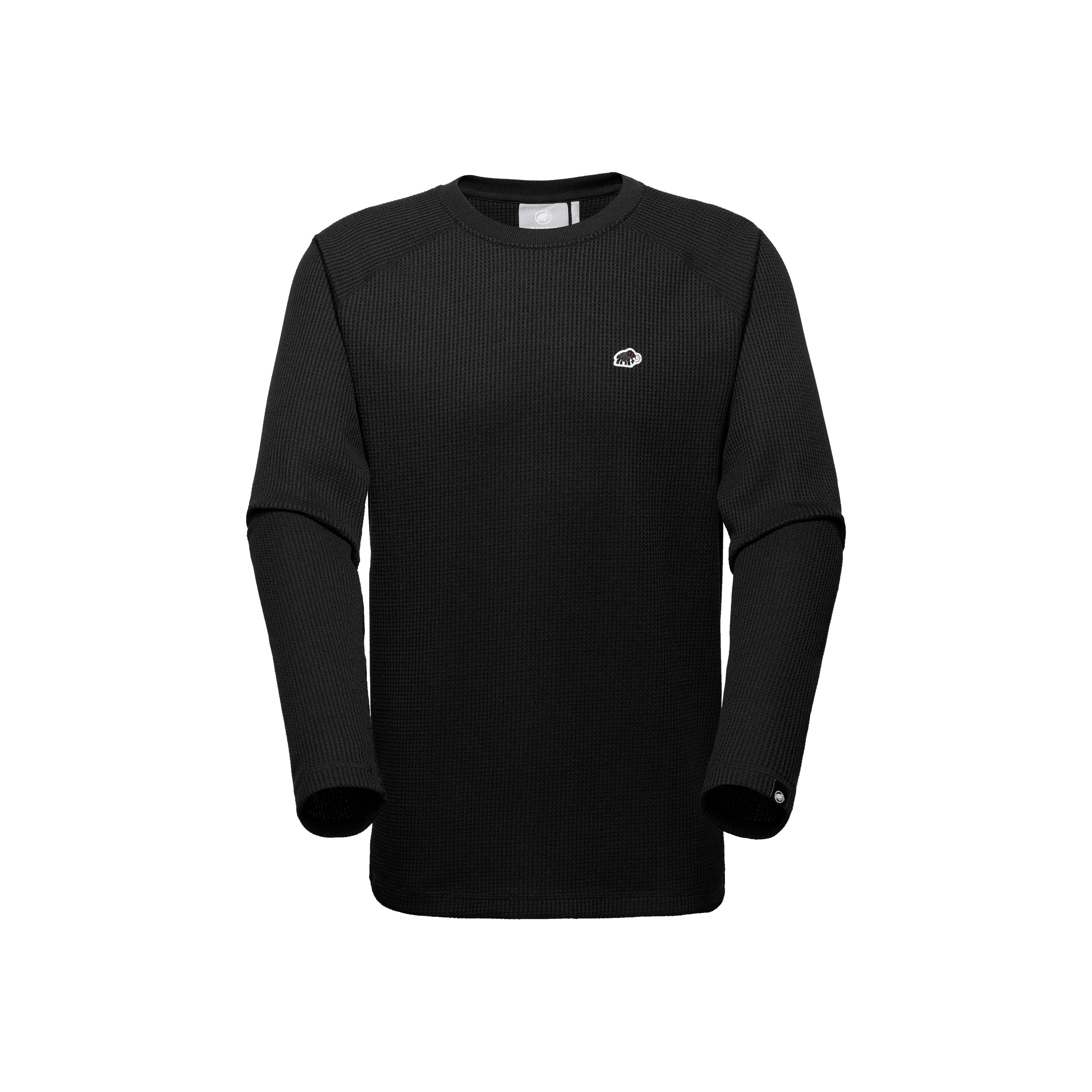 Mammut Waffle Longsleeve AF, black - Black - Thumbnail