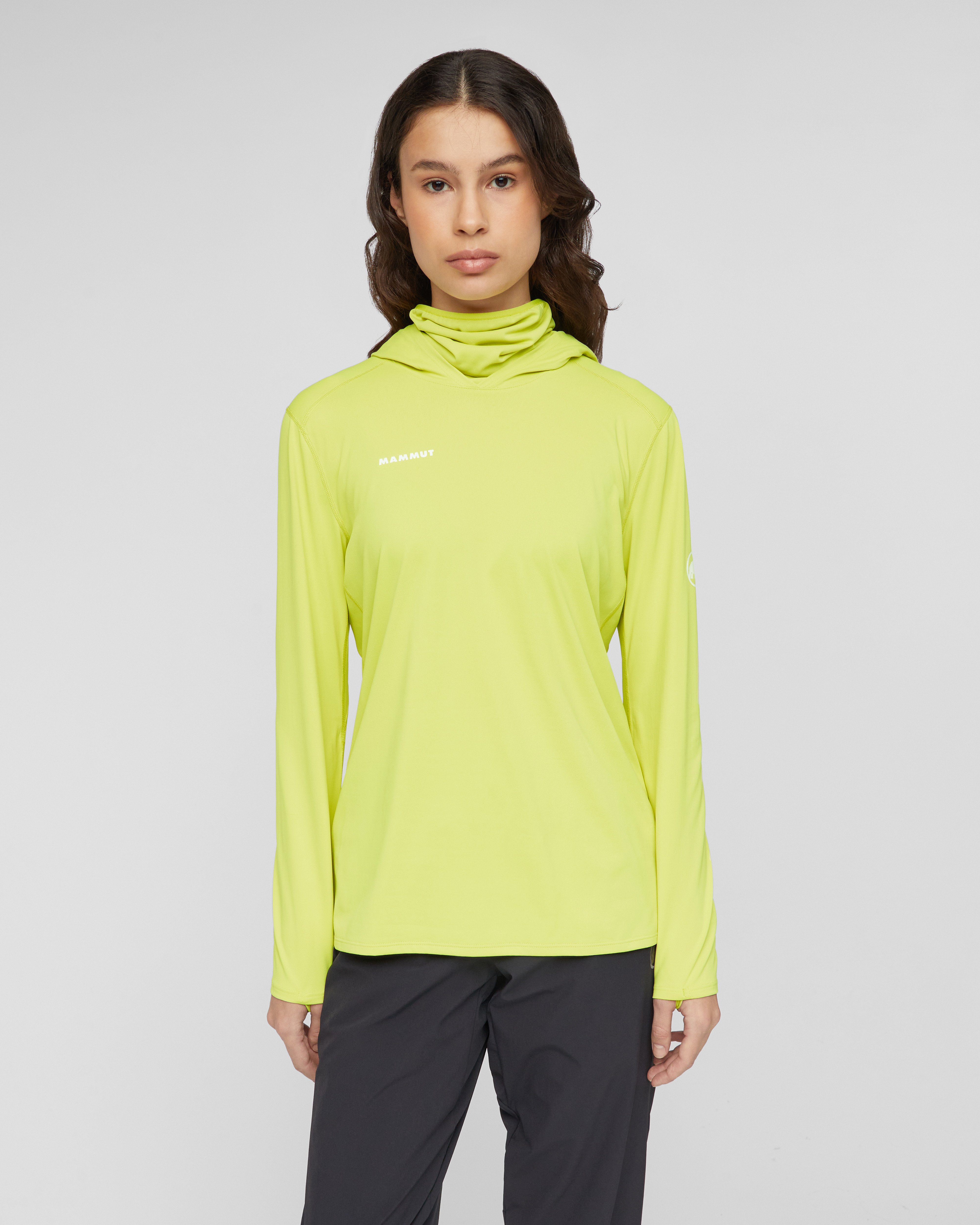 Mammut Selun FL Sun Hoody Women, holunder - Holunder - Model front view