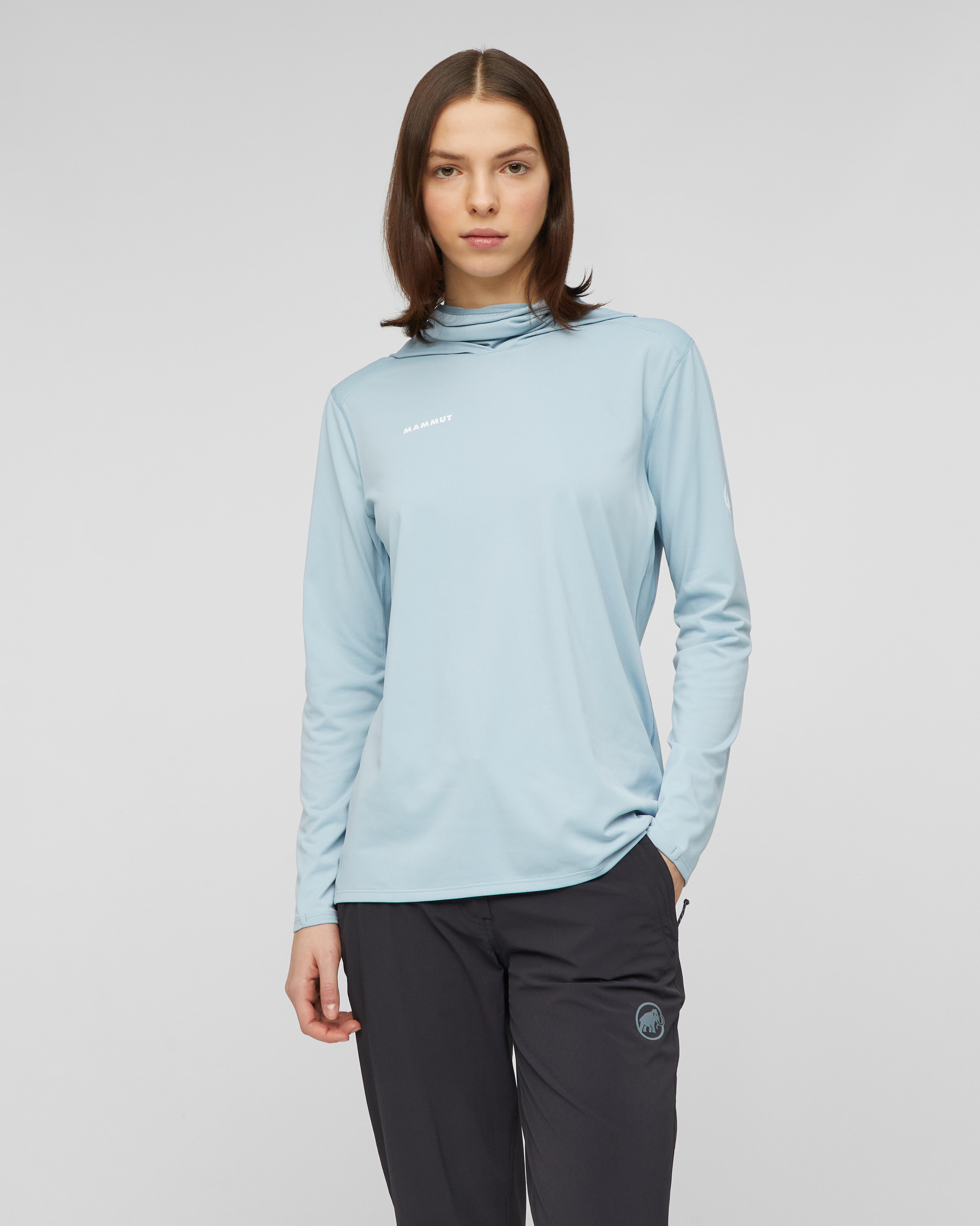 Mammut Selun FL Sun Hoody Women, nebla - Nebla - Model front view