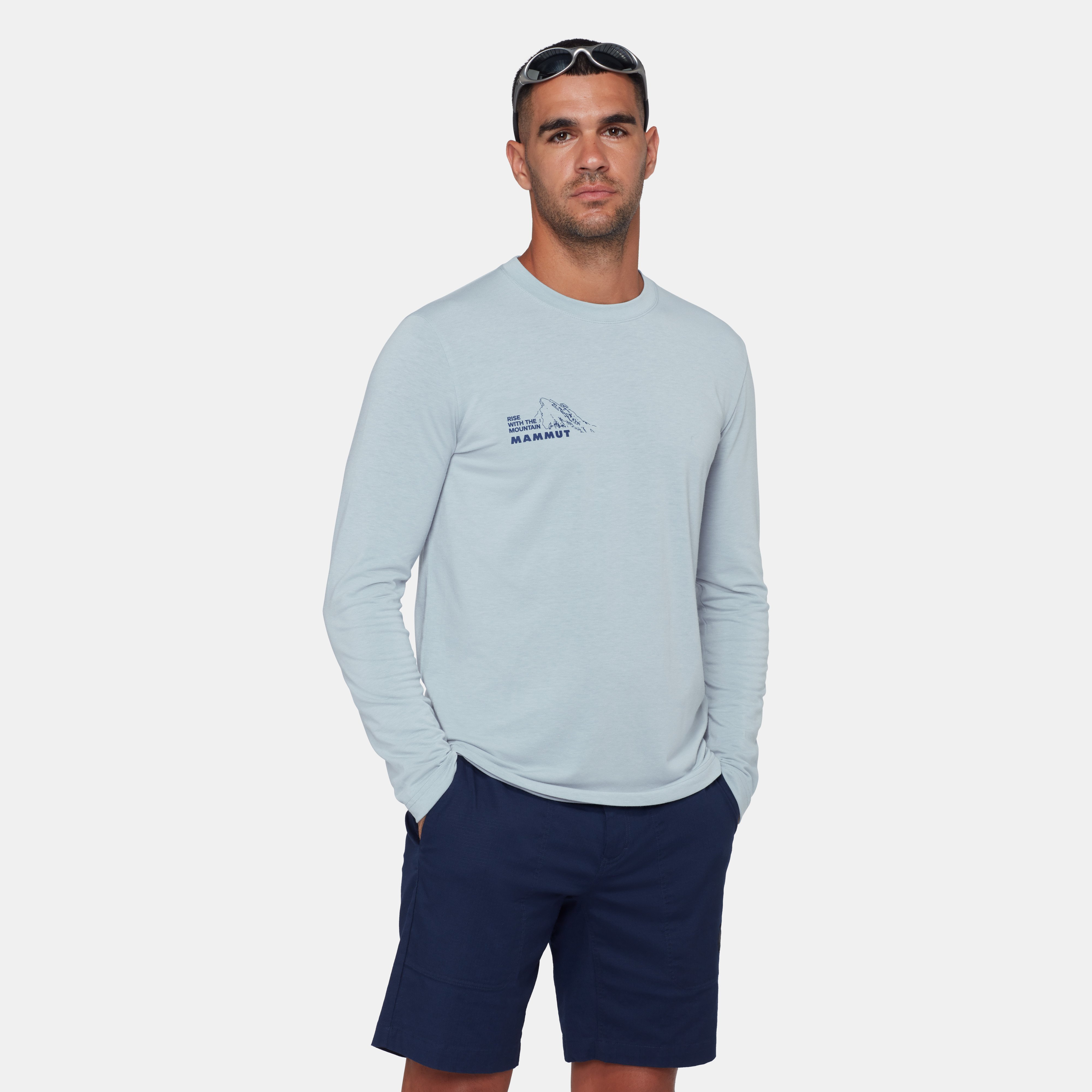 Mammut Mountain Longsleeve T-Shirt Men Bluemlisalphorn, nebla - Nebla