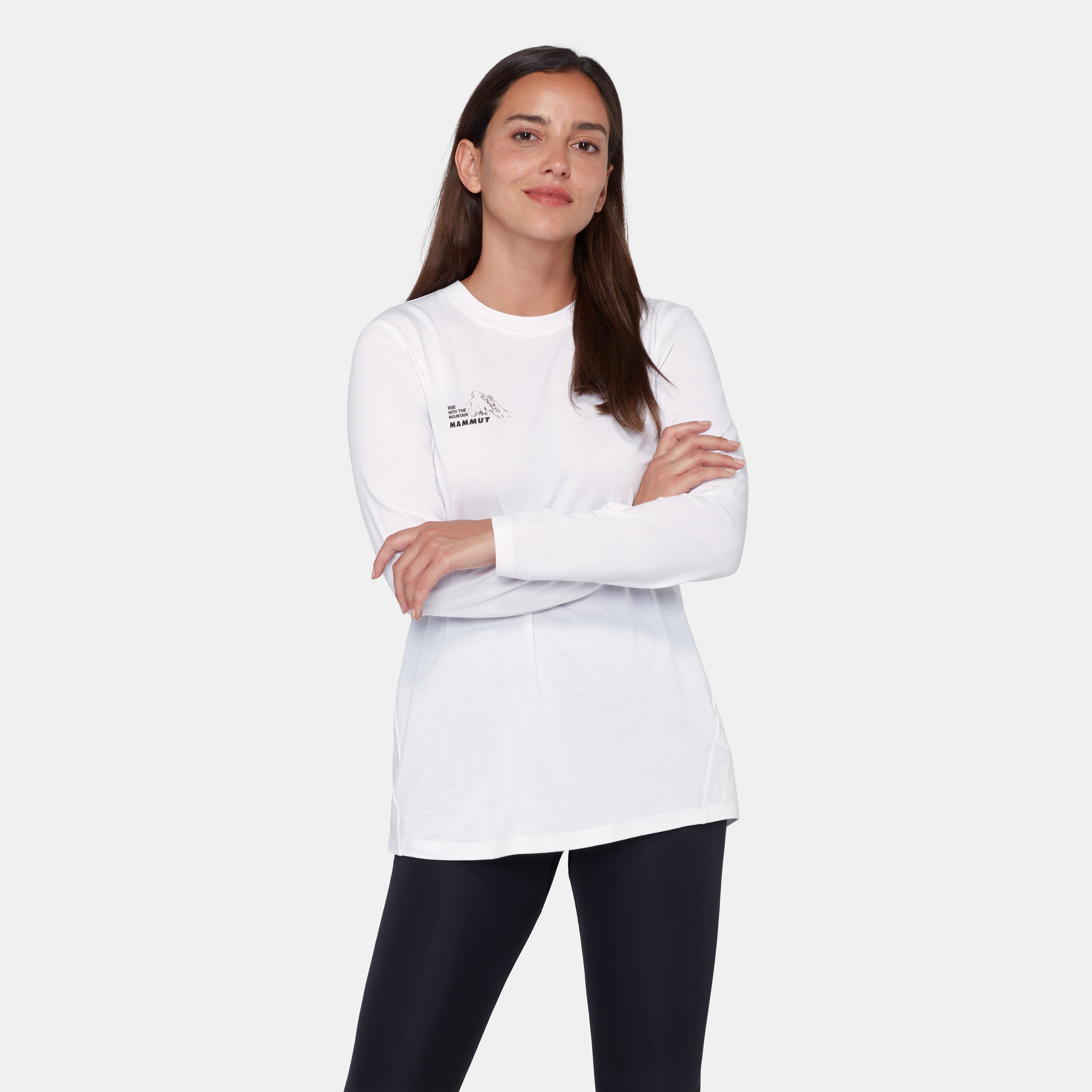 Mammut Mountain Longsleeve T-Shirt Women Bluemlisalphorn, white - White