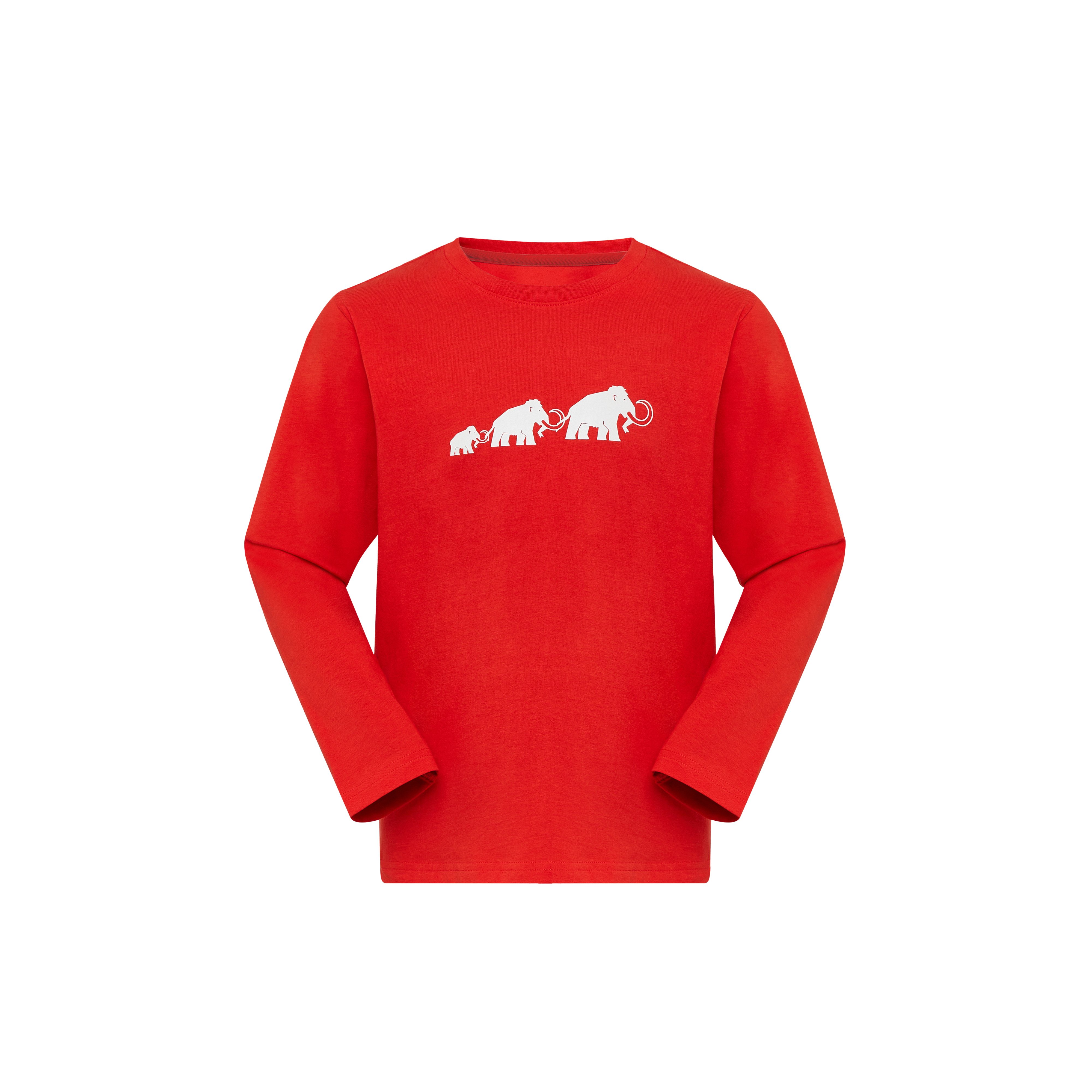 Mammut Mammut Core Longsleeve Kids Logo, mammut red - Mammut red
