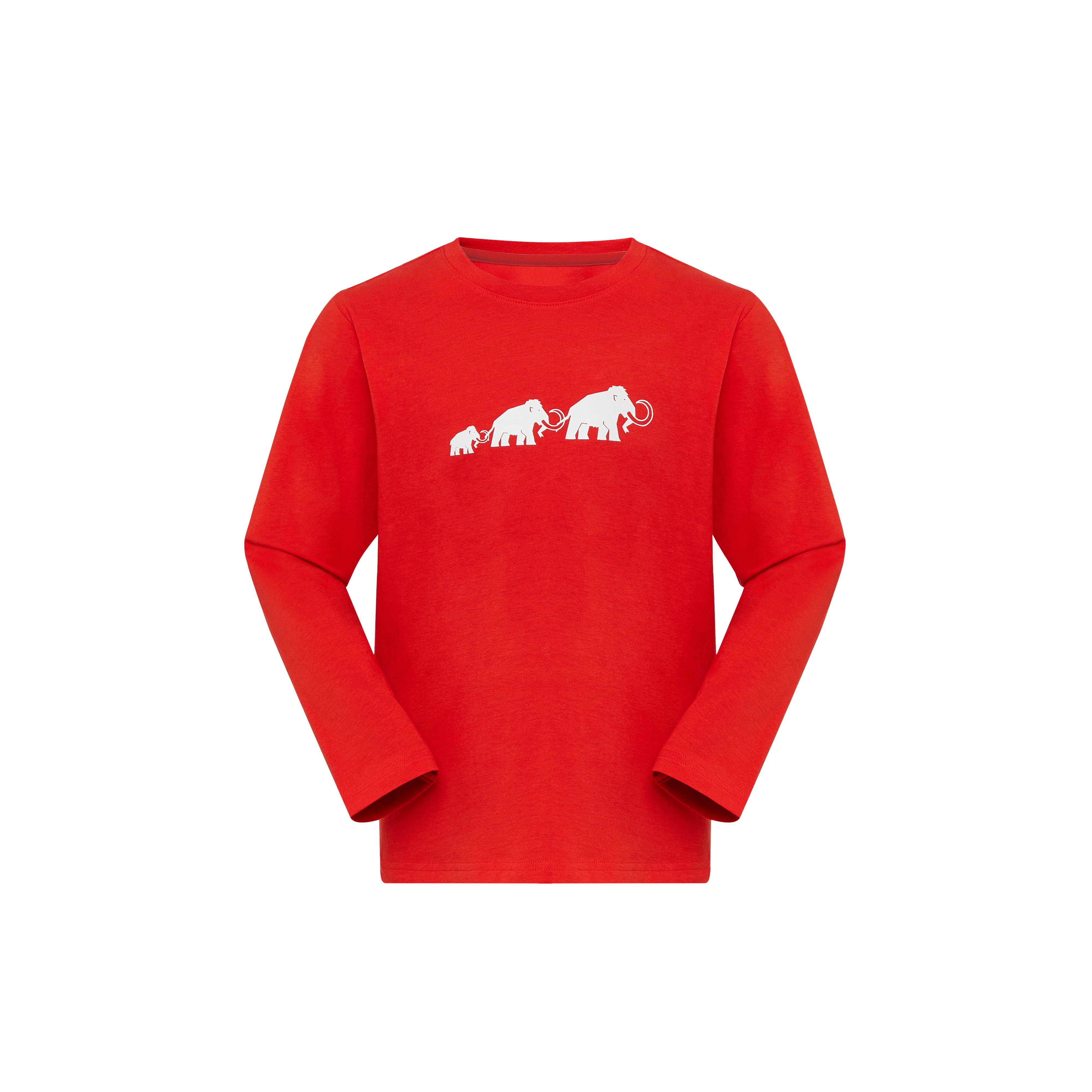 Mammut Mammut Core Longsleeve Kids Logo, mammut red - Mammut red - Thumbnail