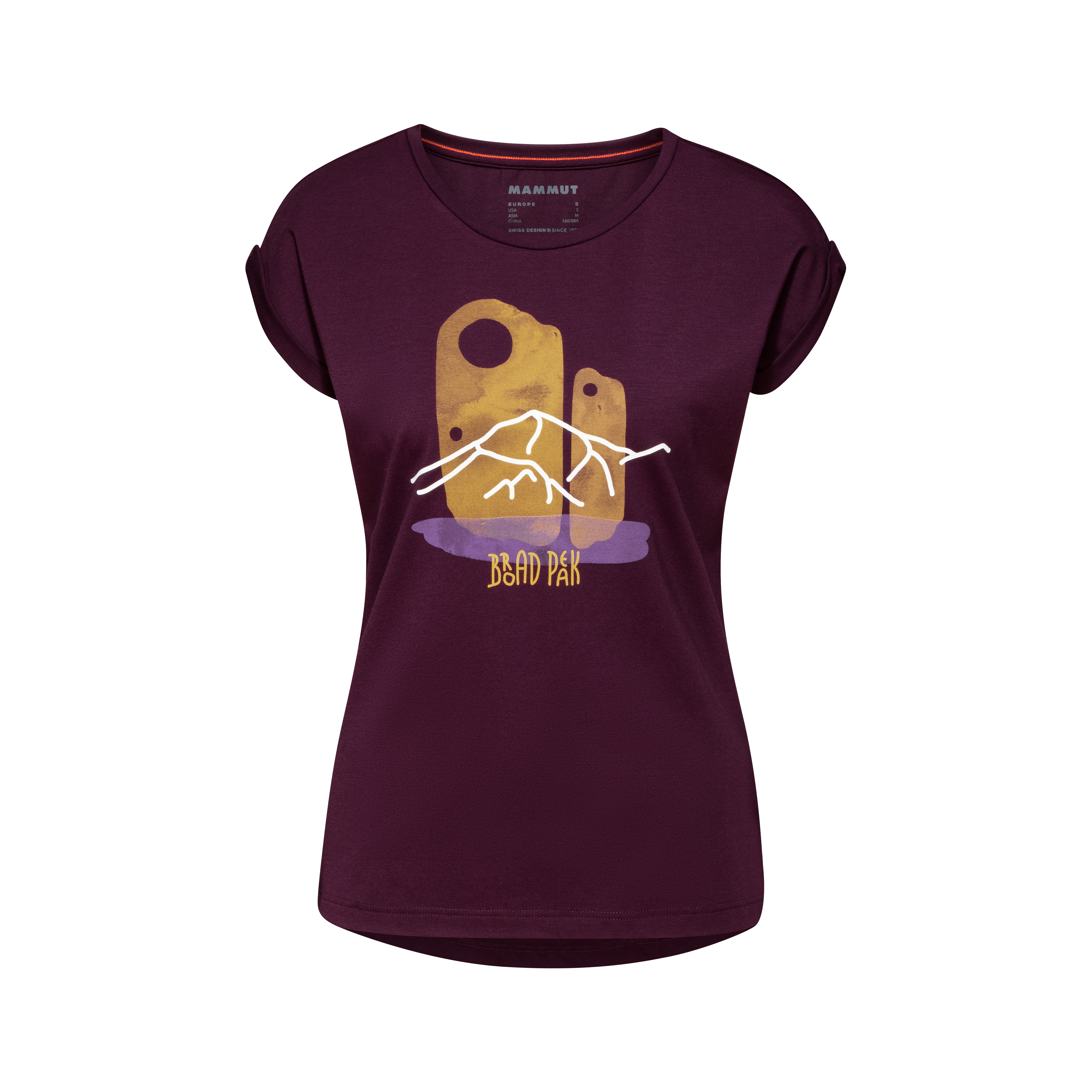 Mountain T-Shirt Women - grape PRT2, S thumbnail