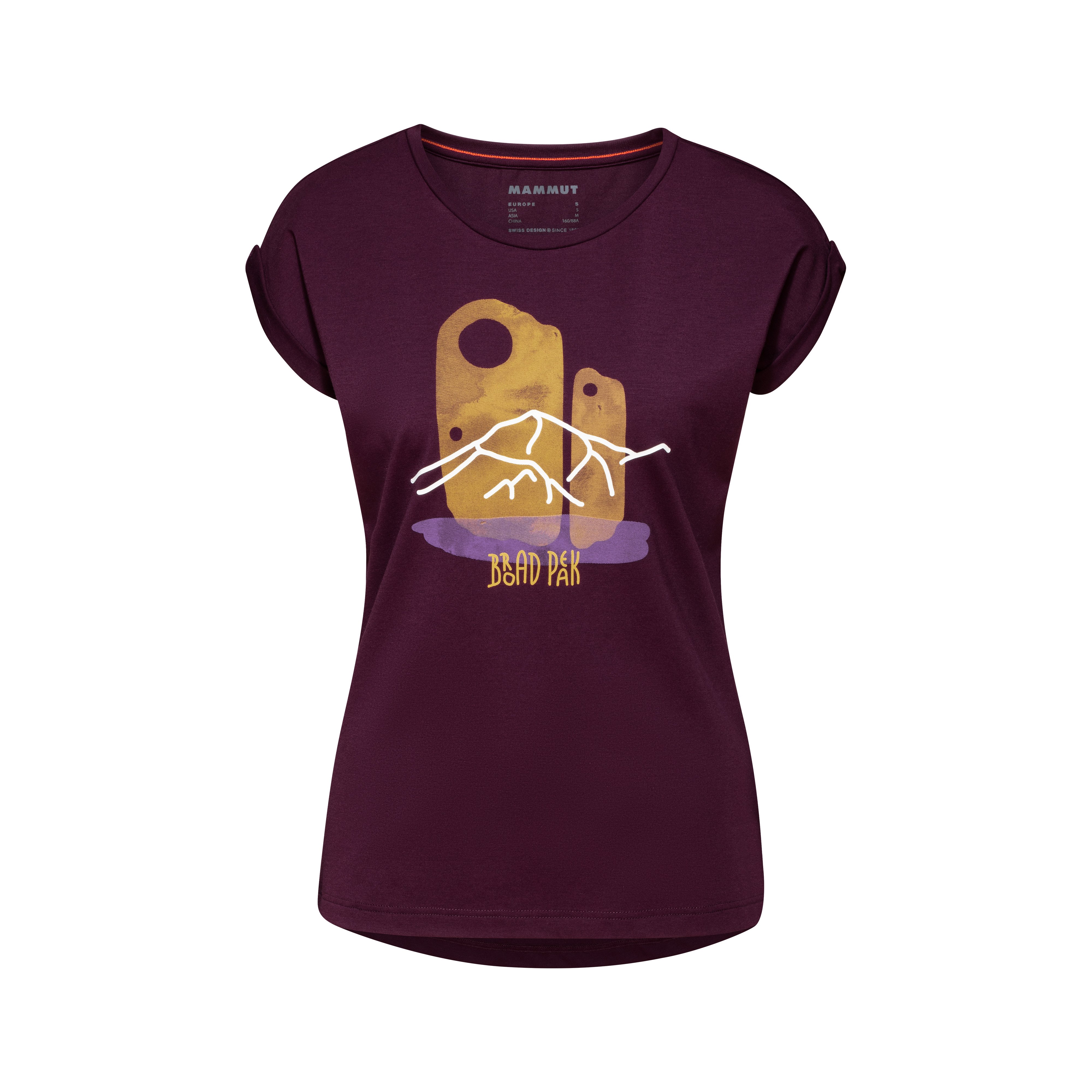 Mountain T-Shirt Women - grape PRT2, XS thumbnail