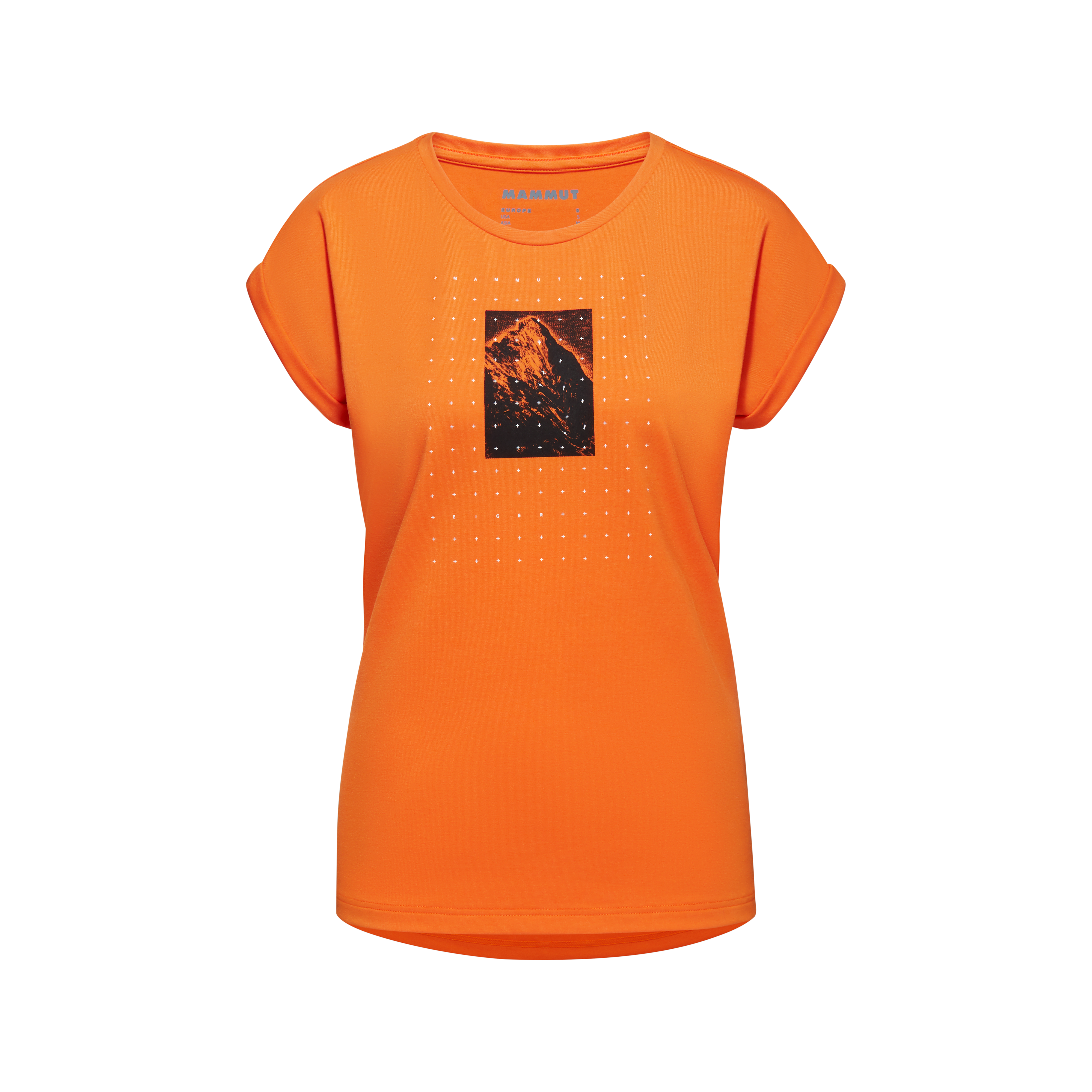 Mountain T-Shirt Women Eiger - dark tangerine, S thumbnail
