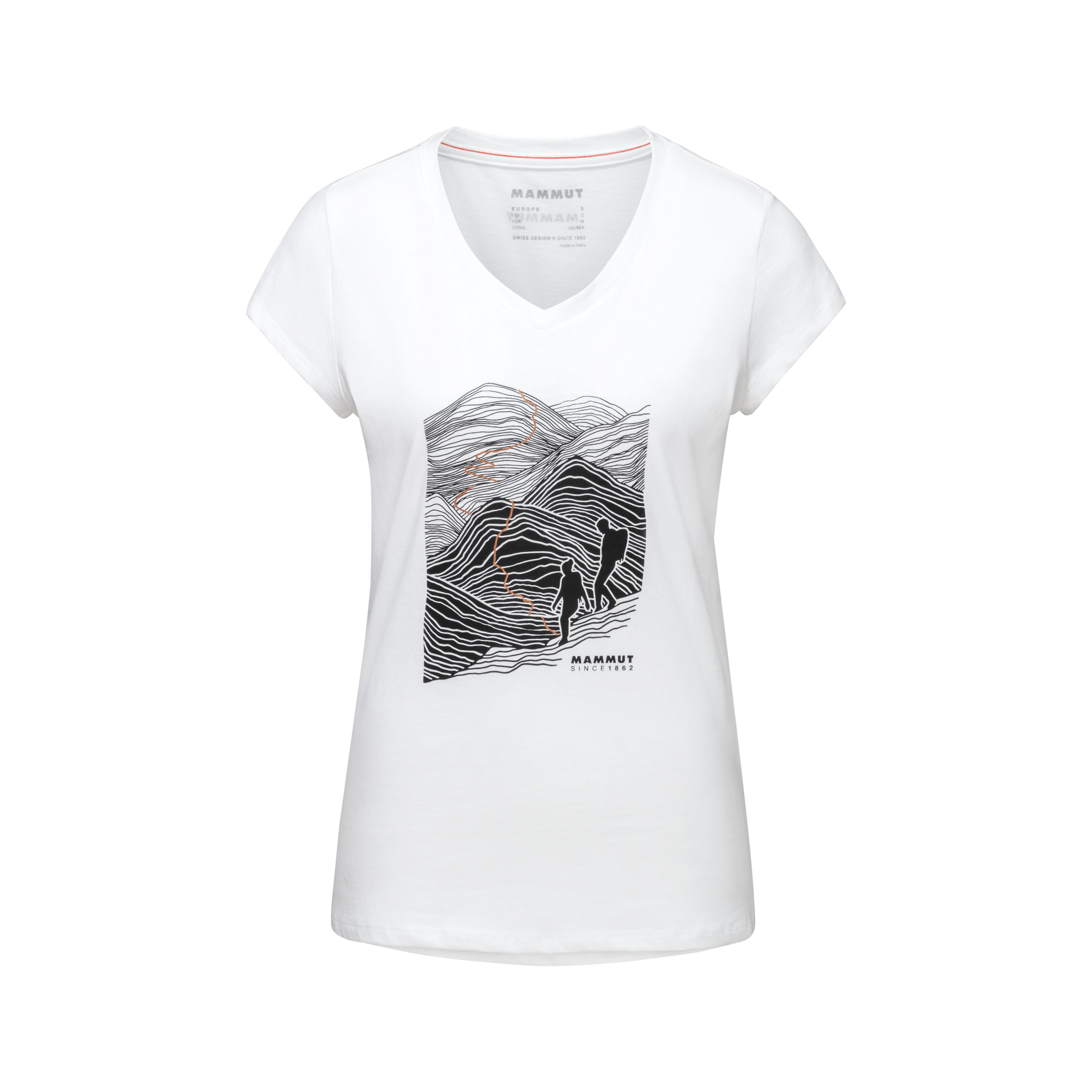 Massone T-Shirt Women Trail - white, XS thumbnail