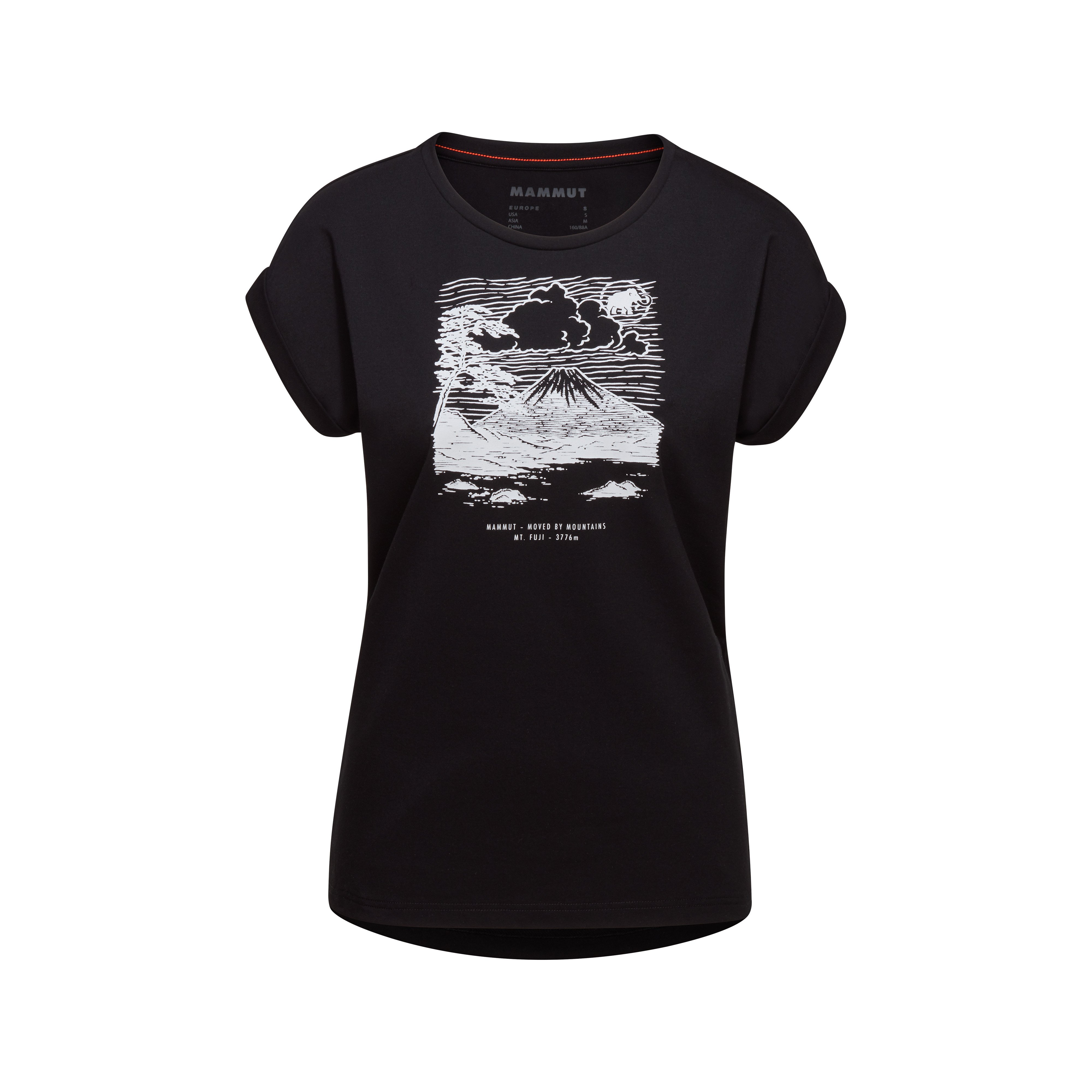 Mountain T-Shirt Women Fujiyama - black, XS thumbnail