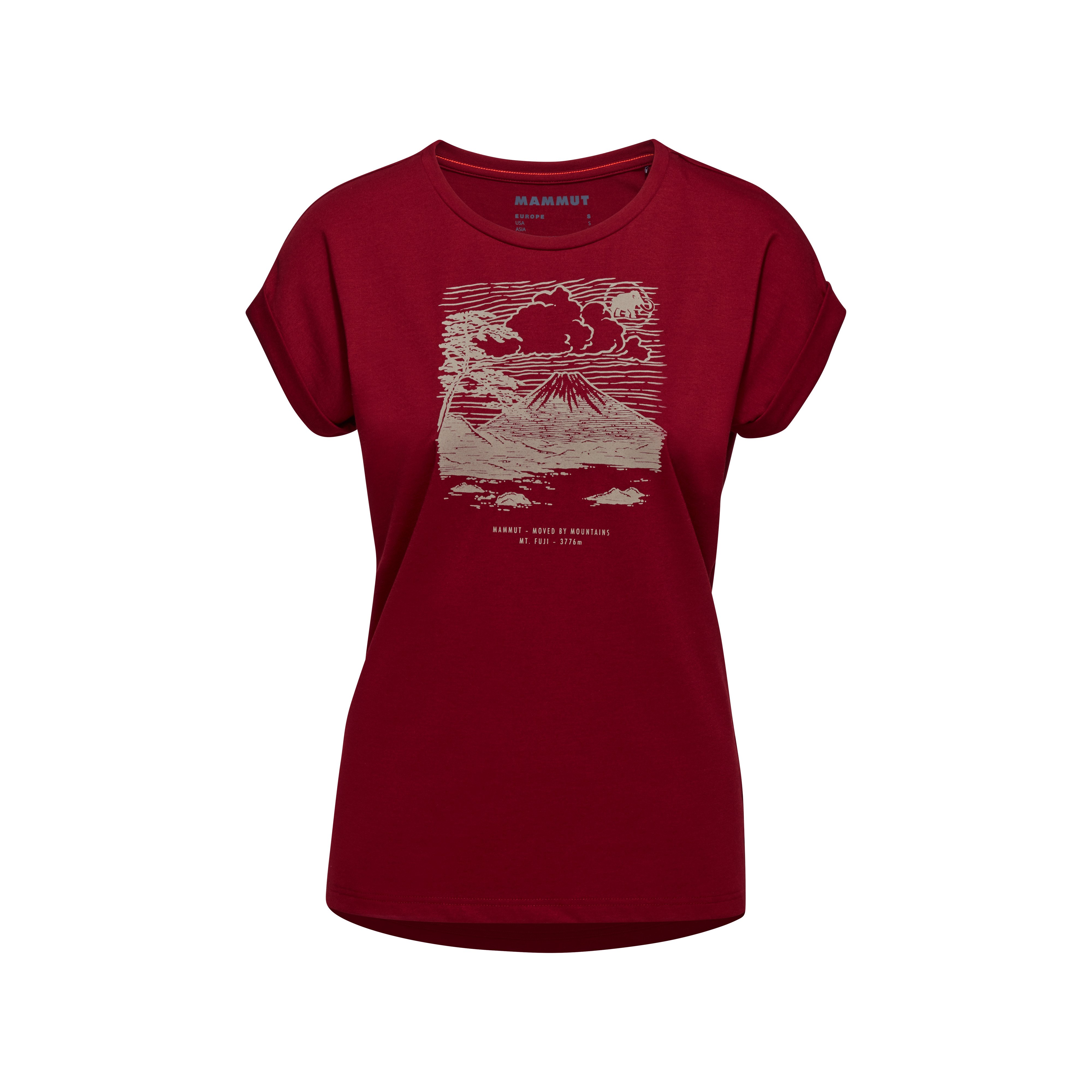 Mountain T-Shirt Women Fujiyama - blood red, XS product image