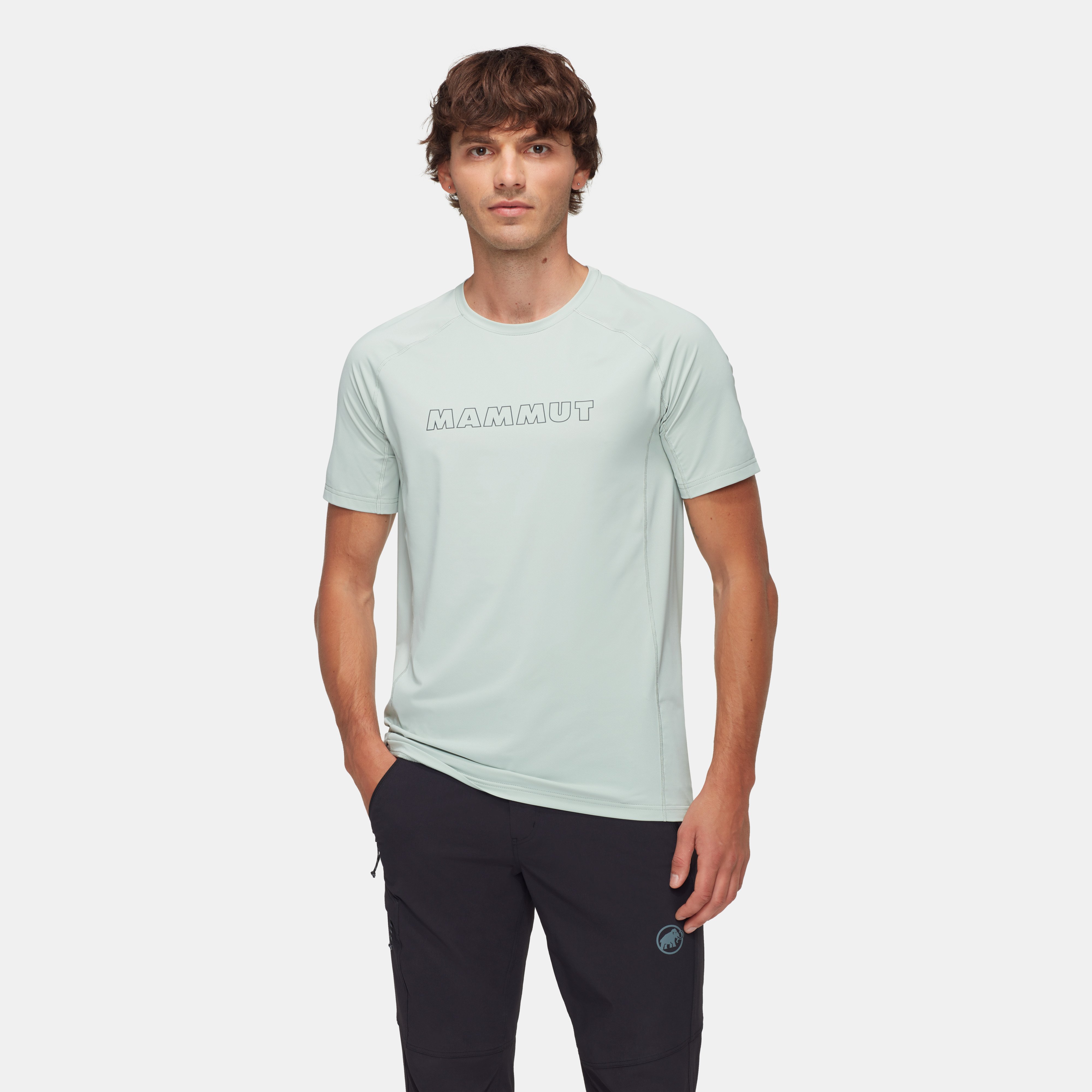 Mammut Selun FL T-Shirt Men Logo, silver sage - Silver sage