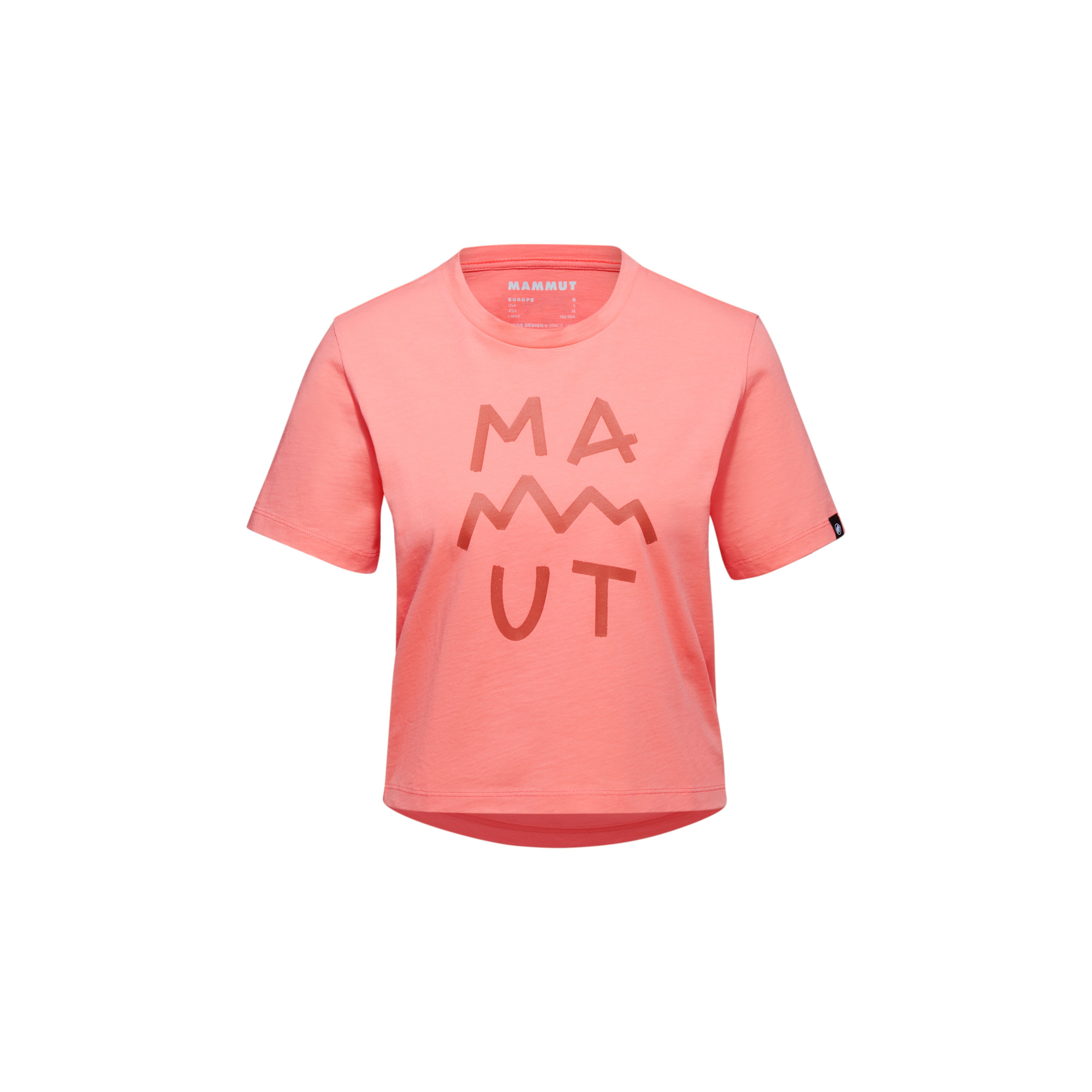 Massone T-Shirt Cropped Women Lettering - salmon, XS thumbnail